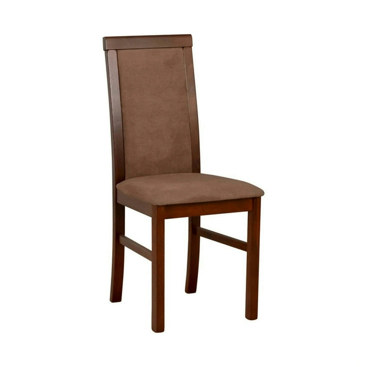 Scaun COMO, maro/nuc, stofa clasica/lemn, 43x51x92 cm