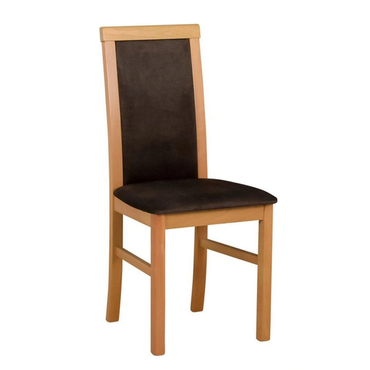 Scaun COMO, maro/stejar grandson, stofa clasica/lemn, 43x51x92 cm
