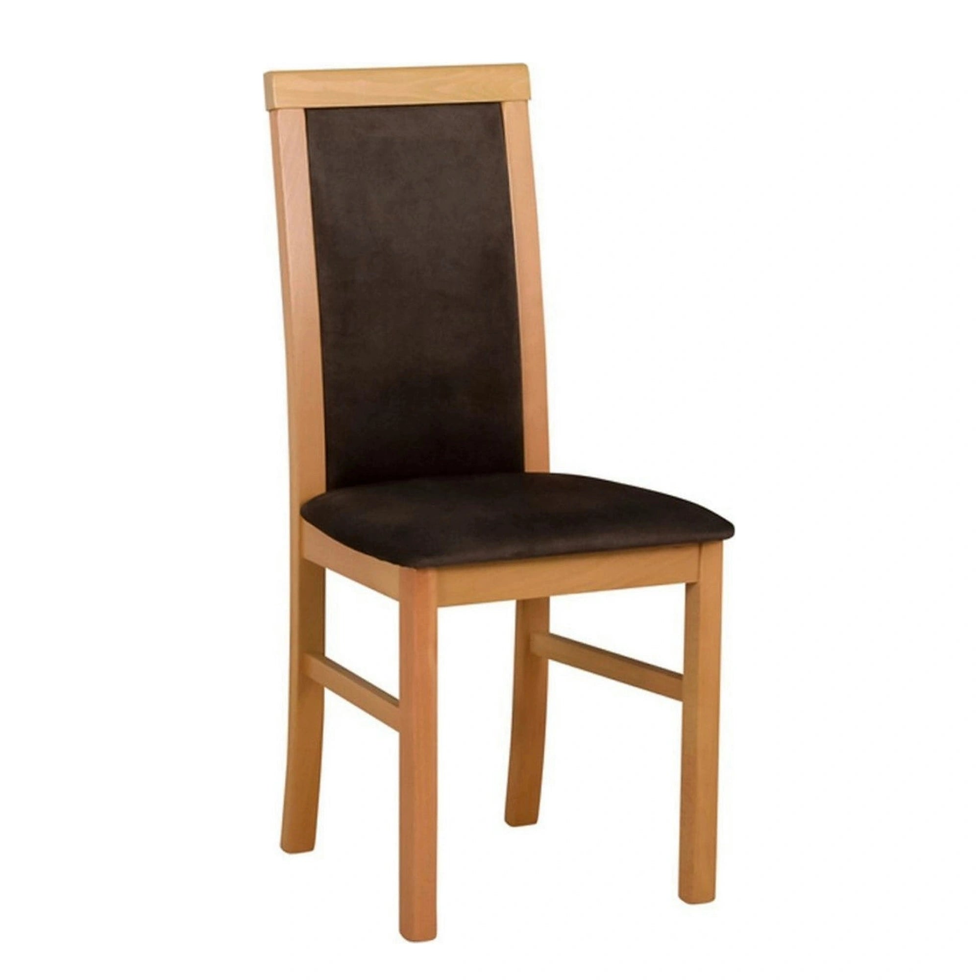 Scaun COMO, maro/stejar grandson, stofa clasica/lemn, 43x51x92 cm
