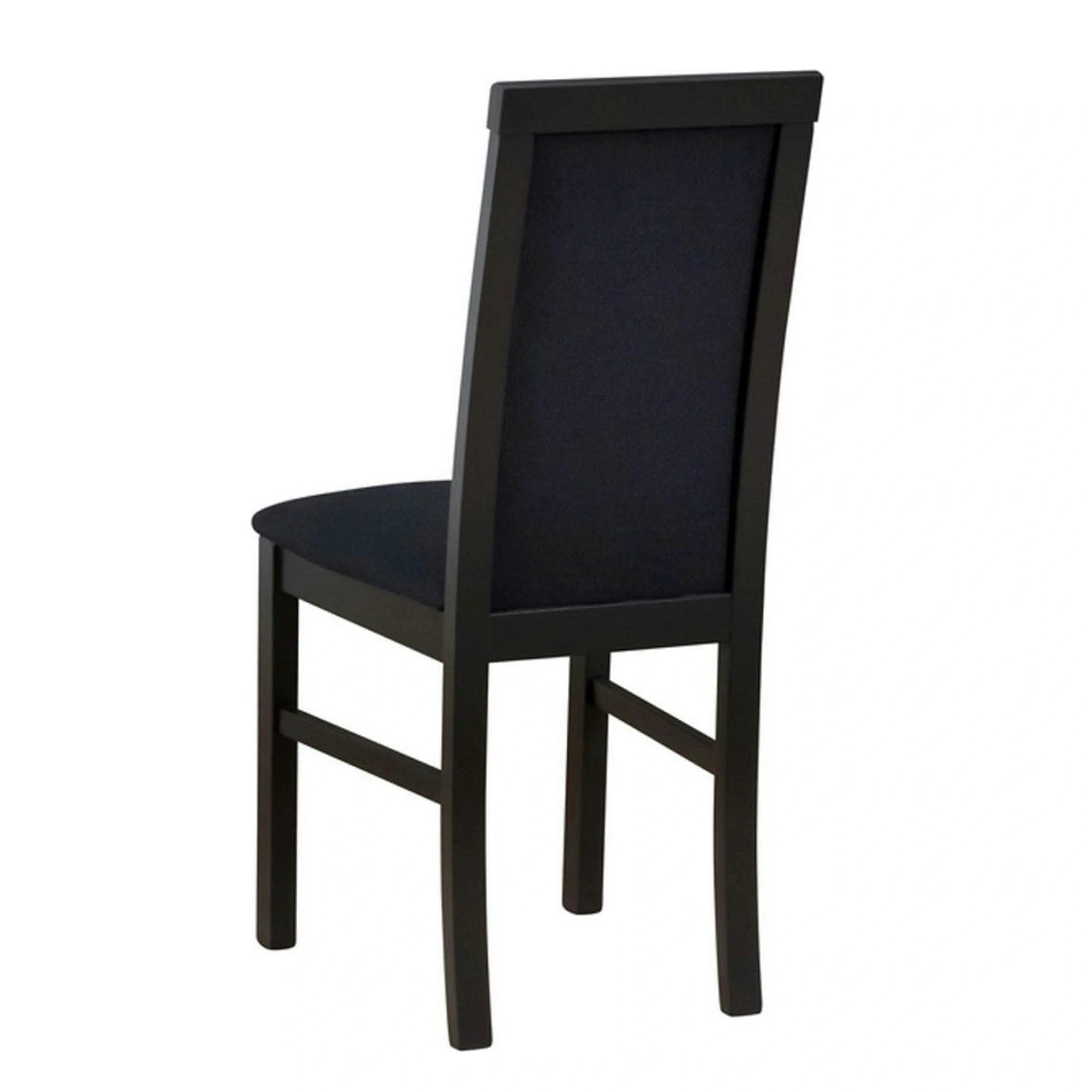 Scaun COMO, negru, stofa clasica/lemn, 43x51x92 cm