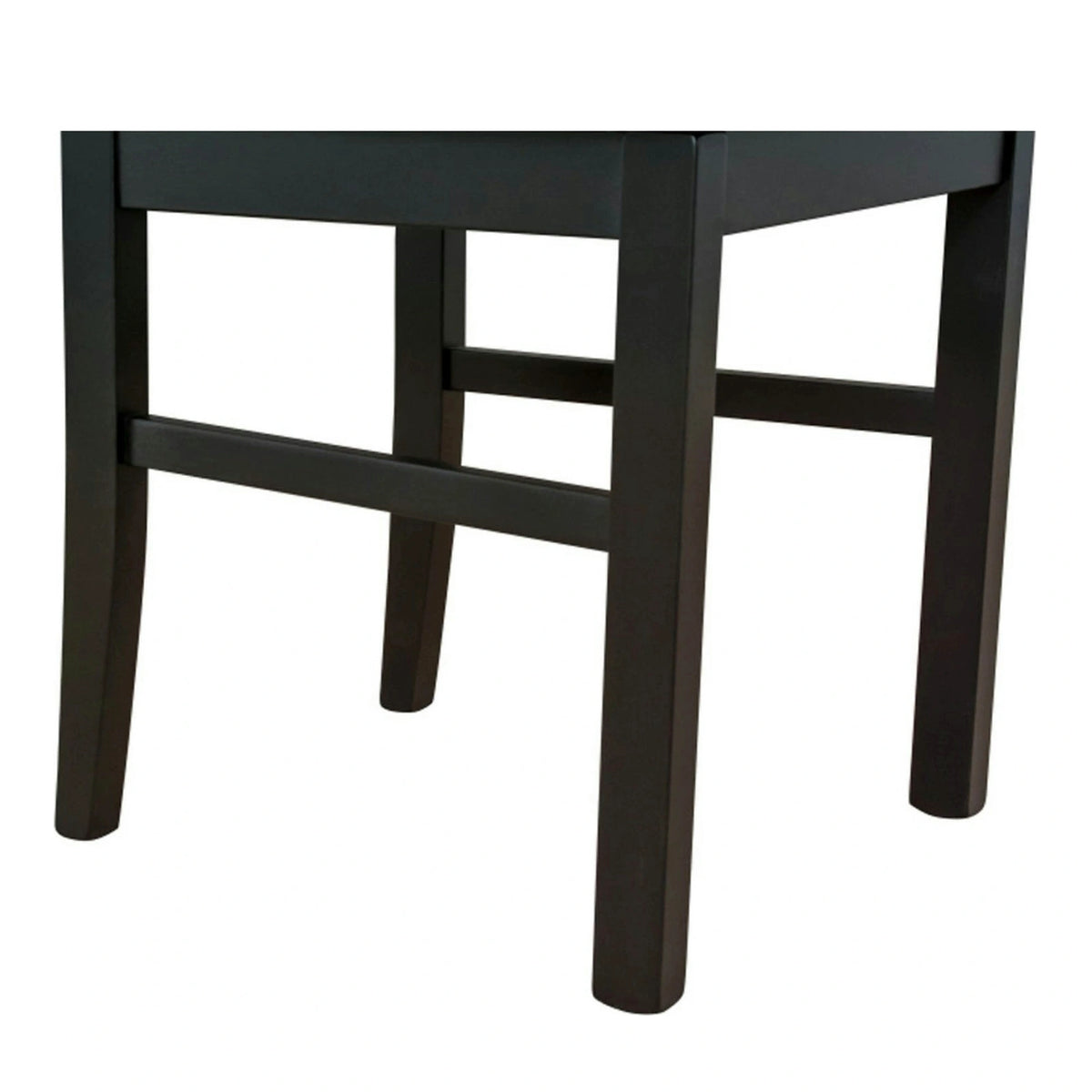Scaun COMO, negru, stofa clasica/lemn, 43x51x92 cm