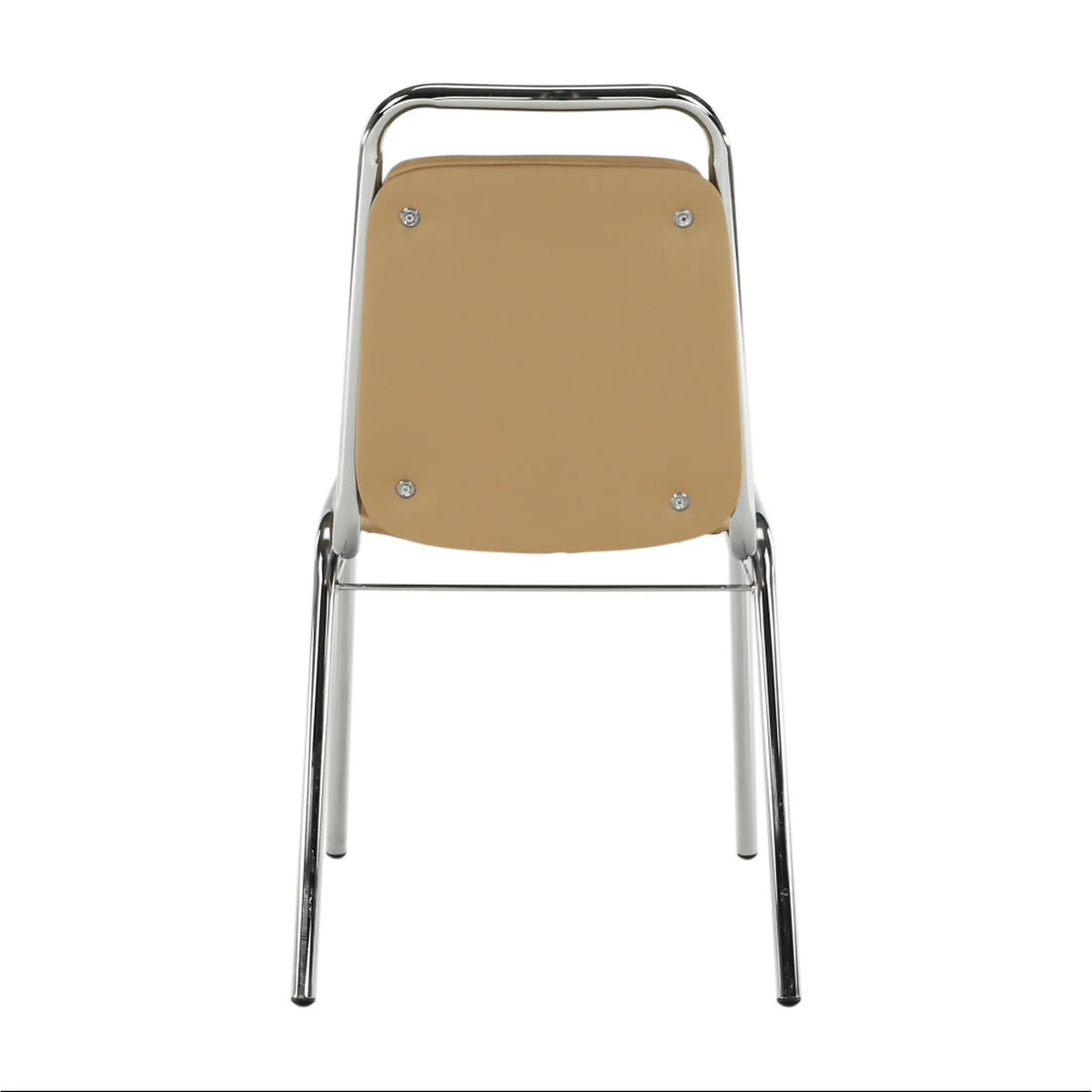 Scaun conferinta ZEKI, maro/crom, piele ecologica/metal, 45x58x82 cm