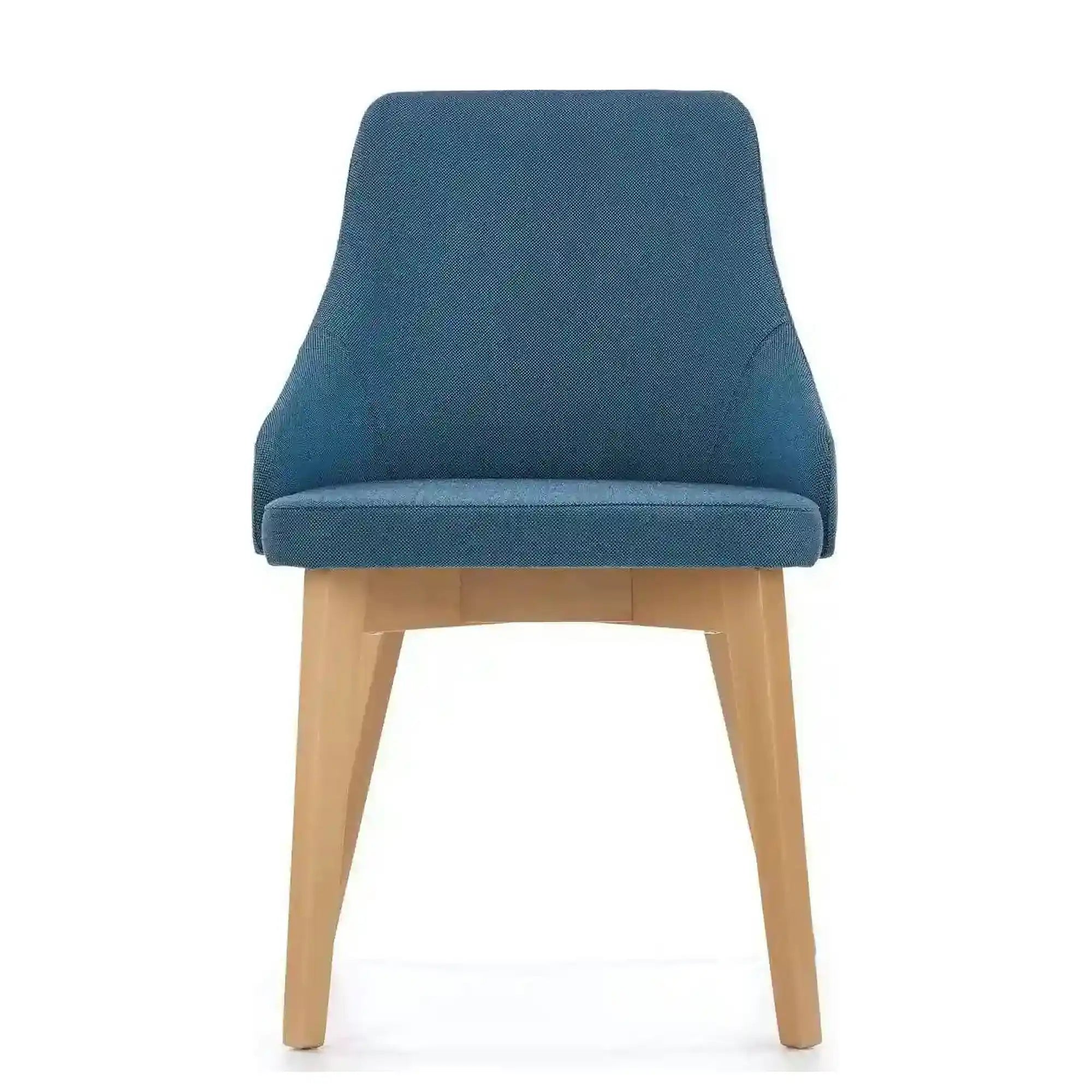 Scaun cu stofa albastru denim tapitat Toledo, 55X51X82 CM