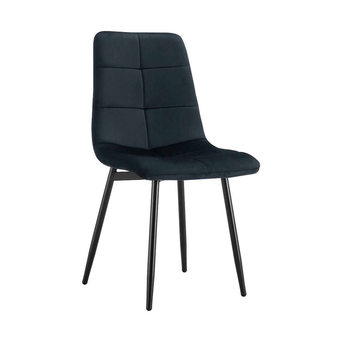 Scaun DAMIA TIP 1, negru, stofa catifelata/metal, 45x58x89 cm
