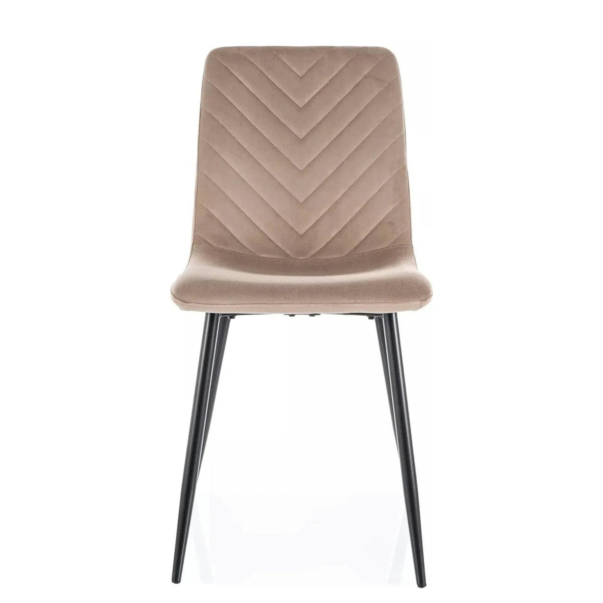 Scaun DAREN, bej inchis - Bluvel 40, stofa catifelata/metal, 45x39x91 cm