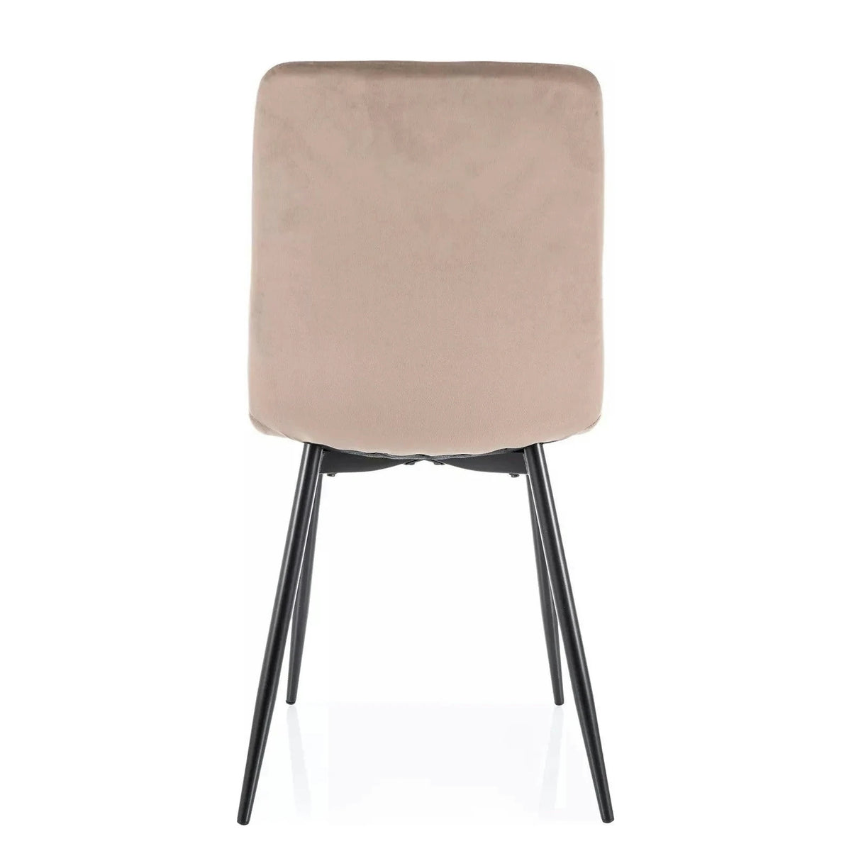 Scaun DAREN, bej inchis - Bluvel 40, stofa catifelata/metal, 45x39x91 cm