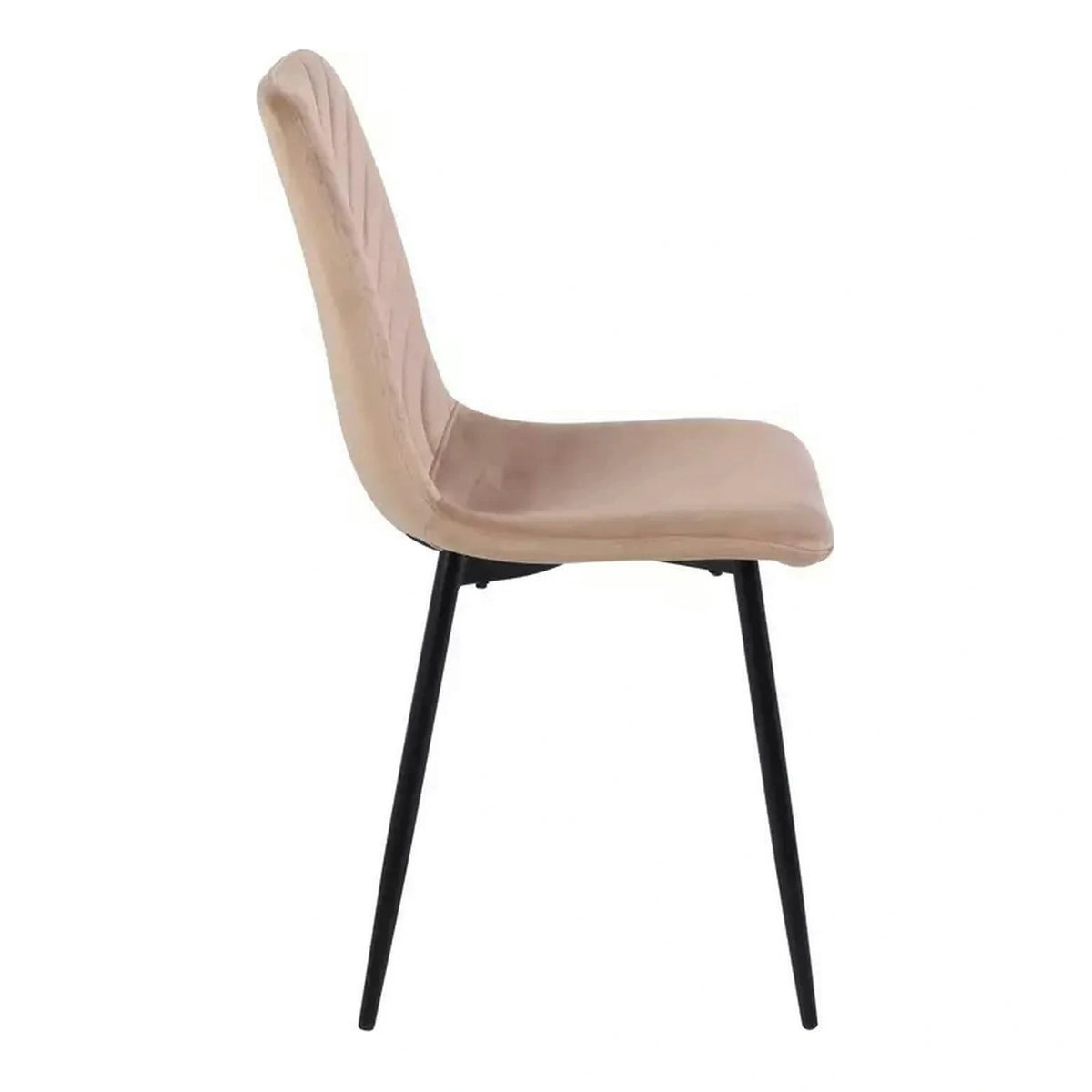 Scaun DAREN, bej inchis - Bluvel 40, stofa catifelata/metal, 45x39x91 cm