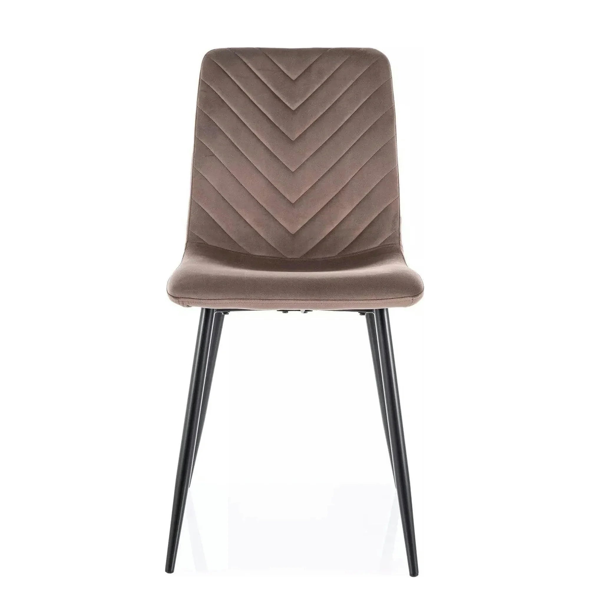 Scaun DAREN, cappuccino - Bluvel 38, stofa catifelata/metal, 45x39x91 cm
