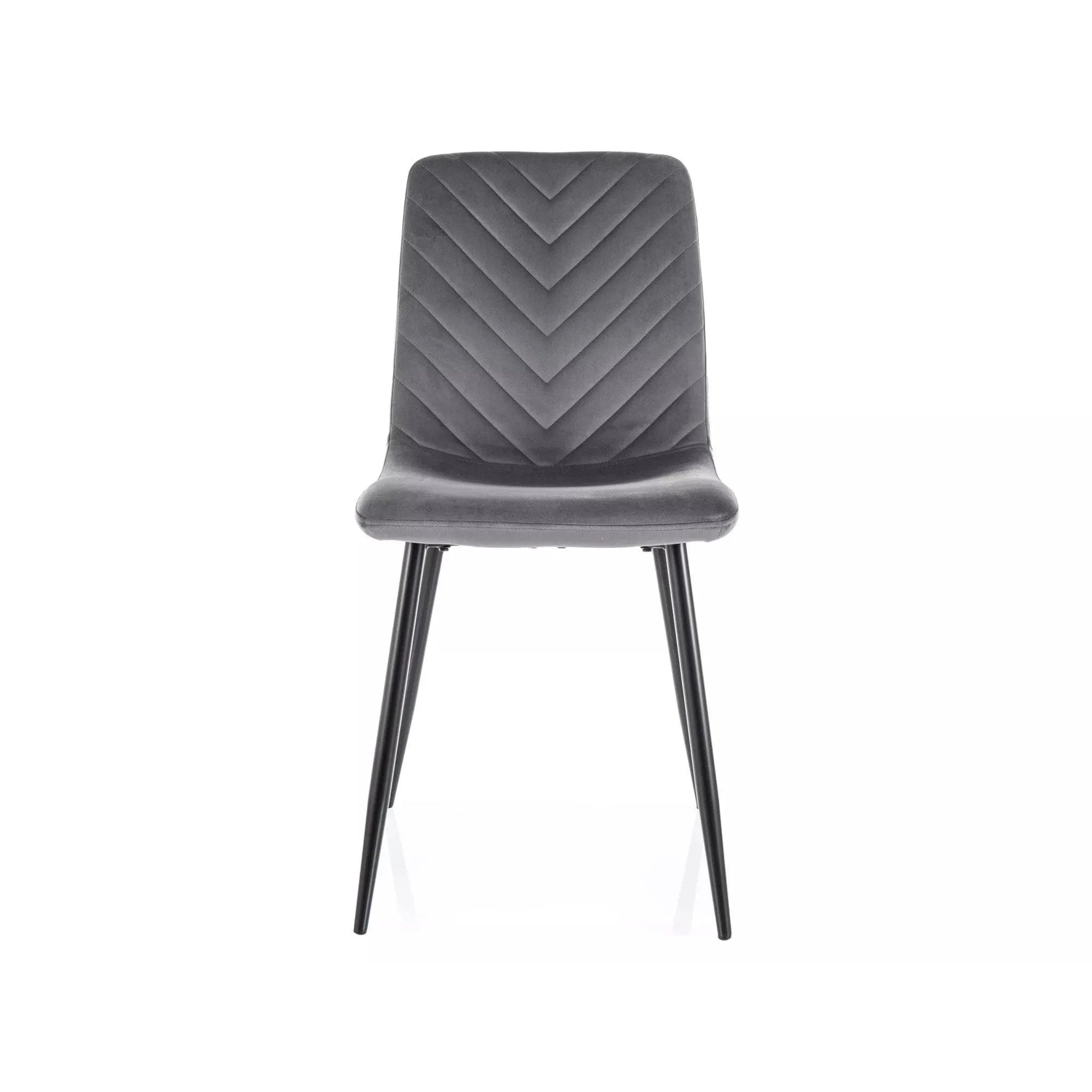 Scaun DAREN, gri - Bluvel 14, stofa catifelata/metal, 45x39x91 cm