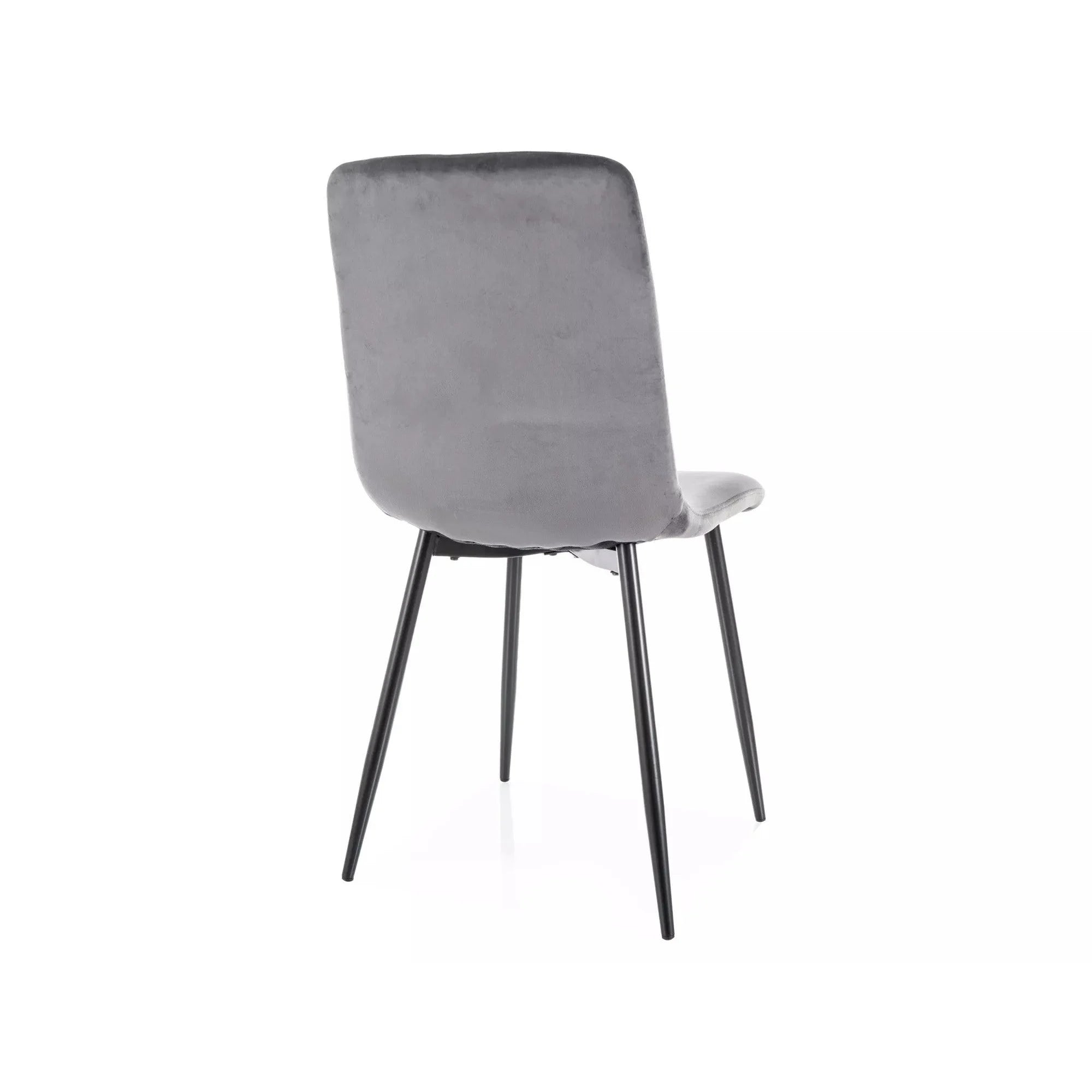 Scaun DAREN, gri - Bluvel 14, stofa catifelata/metal, 45x39x91 cm