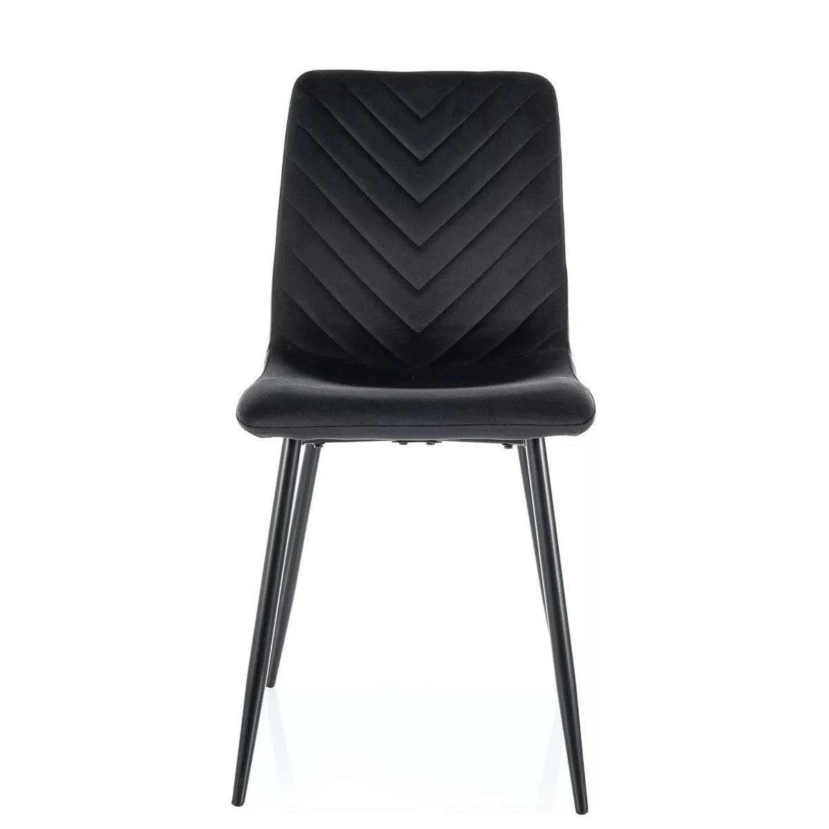 Scaun DAREN, negru - Bluvel 19, stofa catifelata/metal, 45x39x91 cm