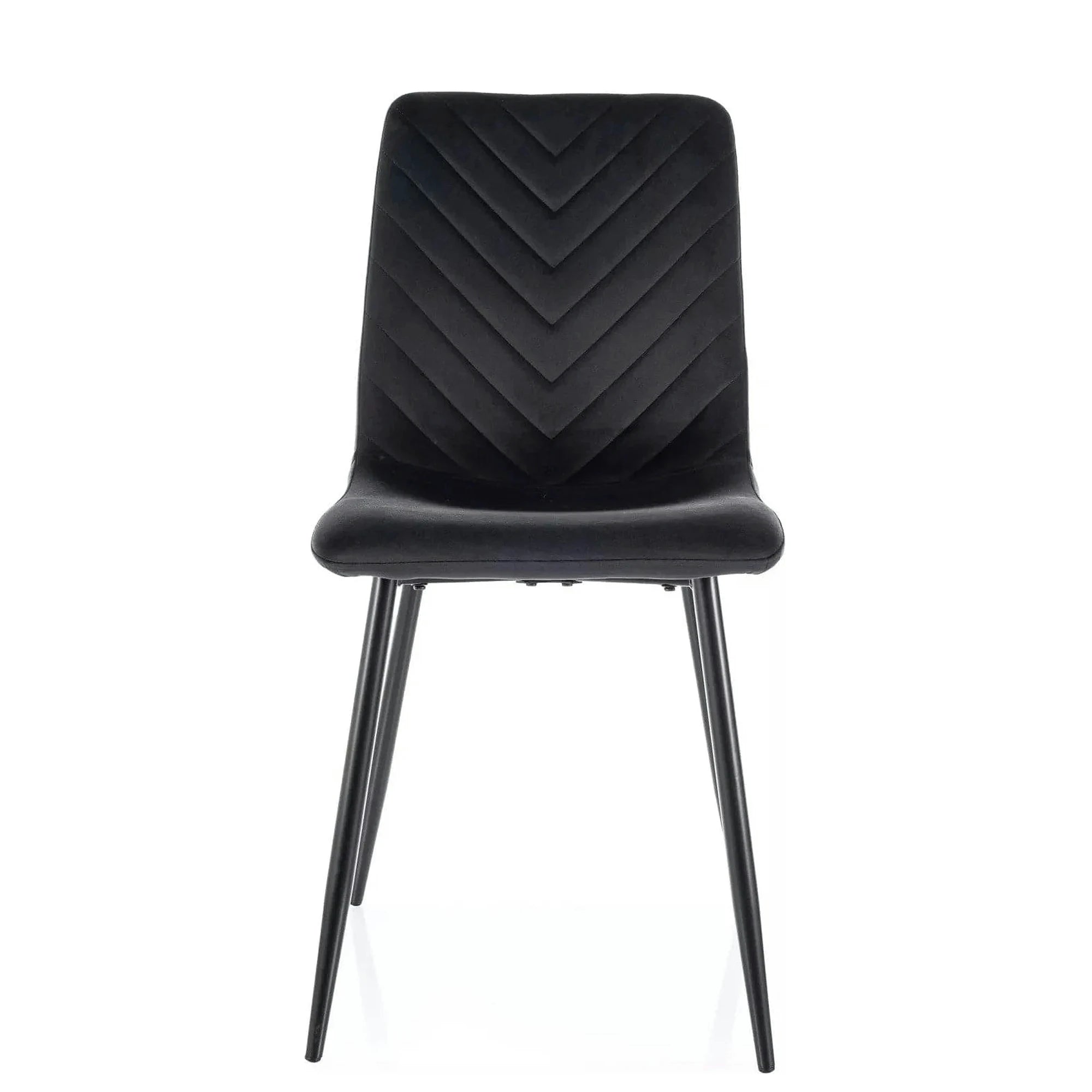 Scaun DAREN, negru - Bluvel 19, stofa catifelata/metal, 45x39x91 cm