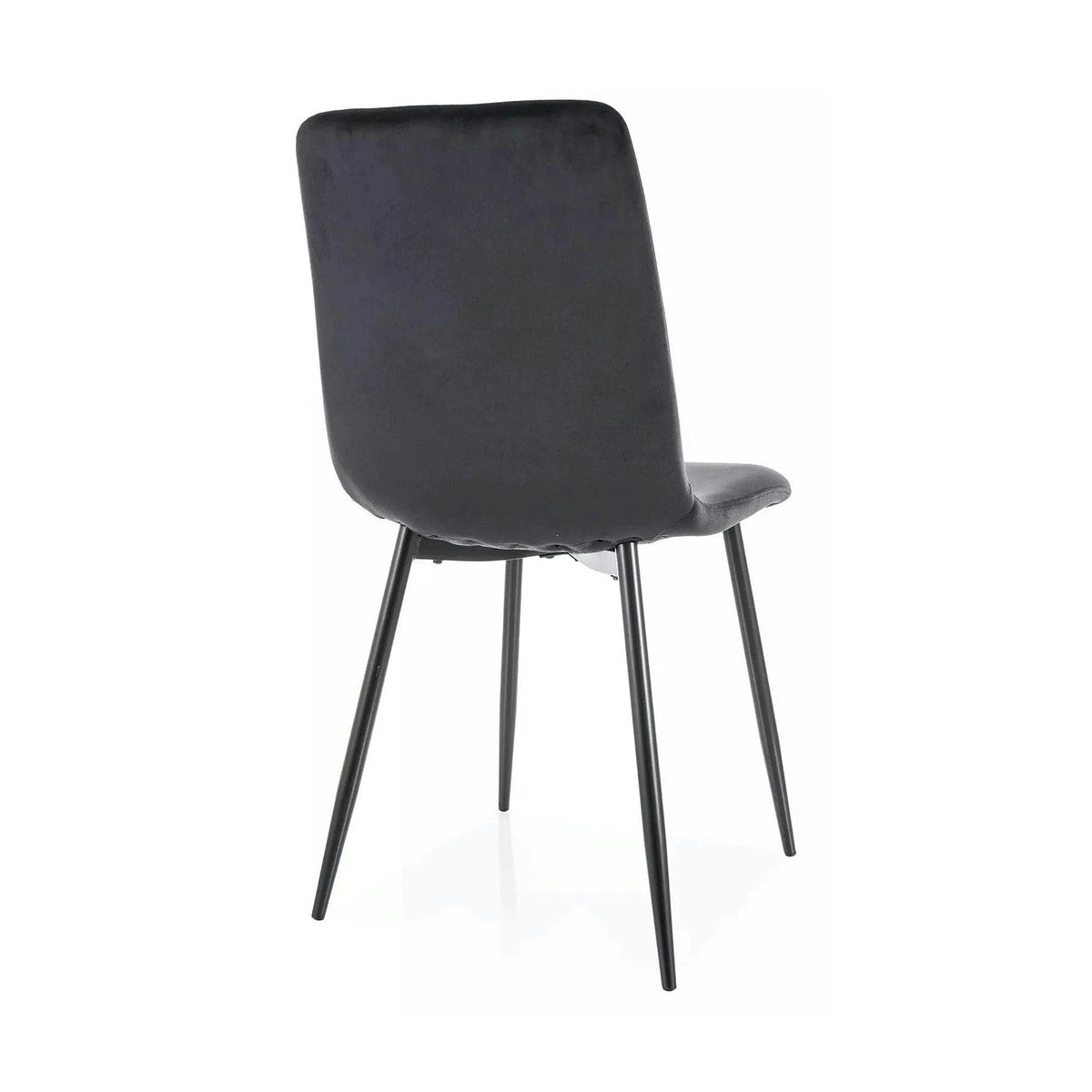 Scaun DAREN, negru - Bluvel 19, stofa catifelata/metal, 45x39x91 cm