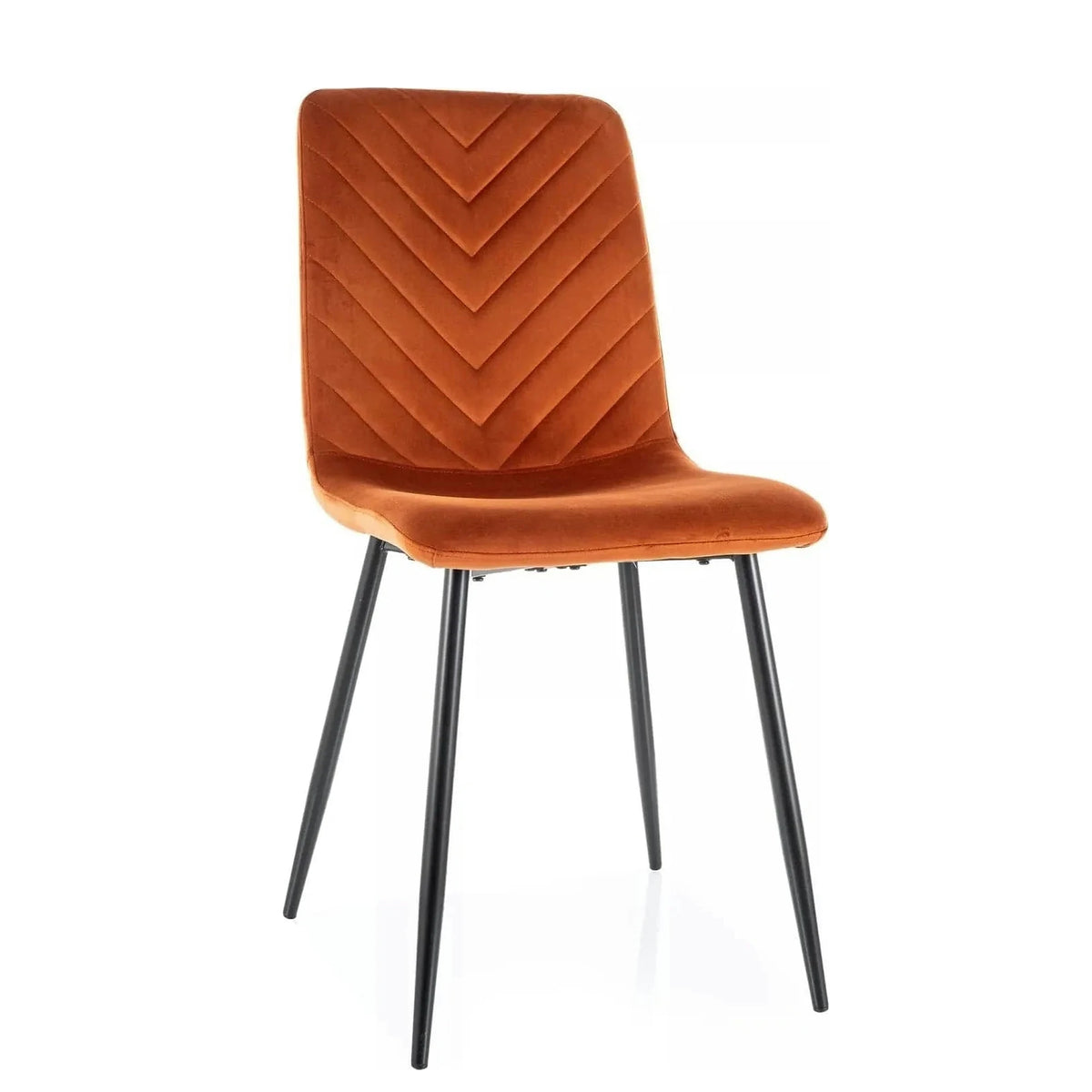 Scaun DAREN, scortisoara - Bluvel 4215, stofa catifelata/metal, 45x39x91 cm