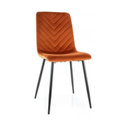 Scaun DAREN, scortisoara - Bluvel 4215, stofa catifelata/metal, 45x39x91 cm