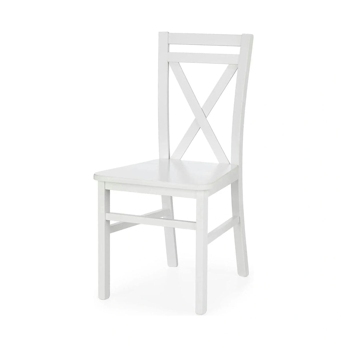 Scaun DARIUSZ 2, alb, lemn de fag, 45x43x90 cm