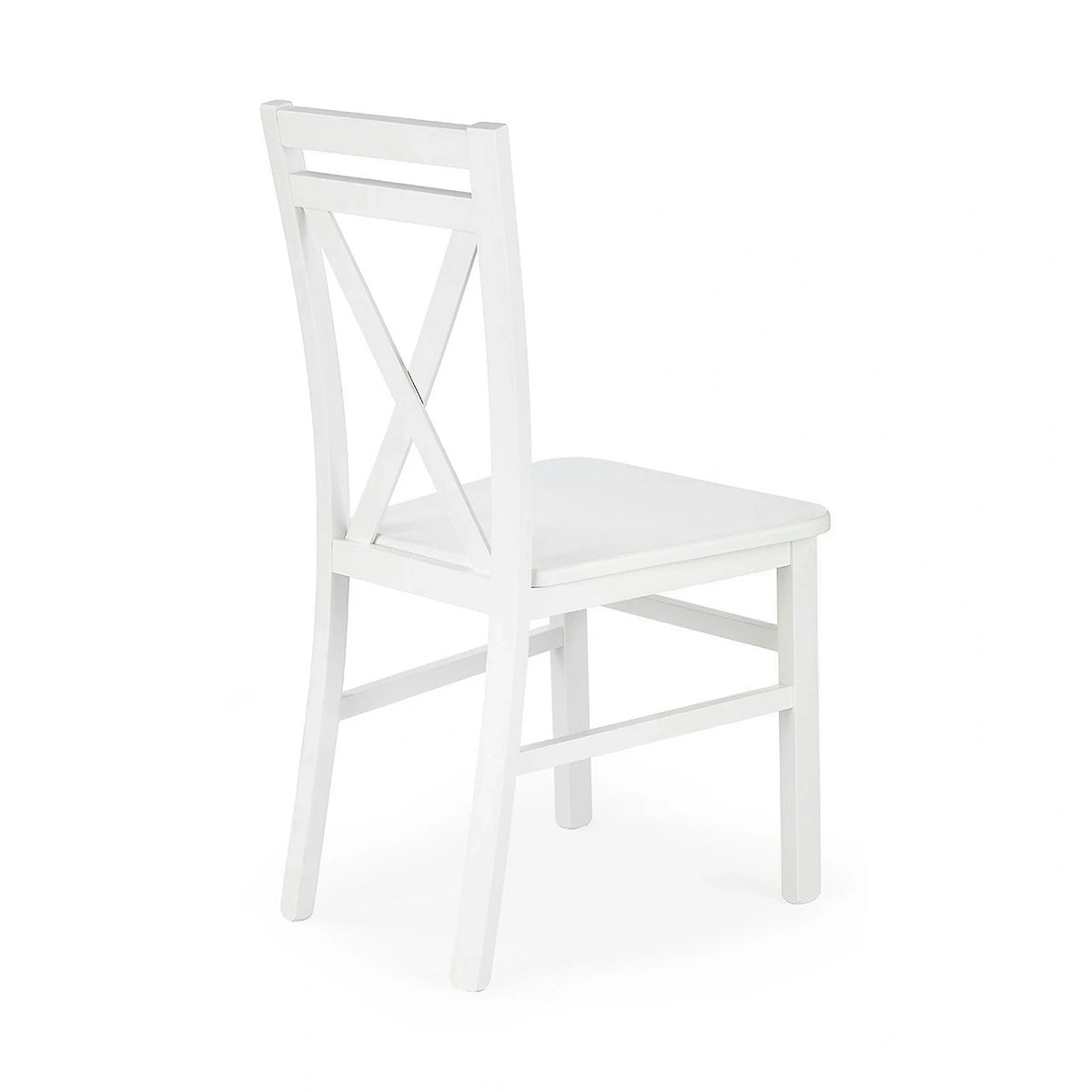 Scaun DARIUSZ 2, alb, lemn de fag, 45x43x90 cm