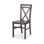 Scaun DARIUSZ 2, nuc inchis, lemn de fag, 45x43x90 cm