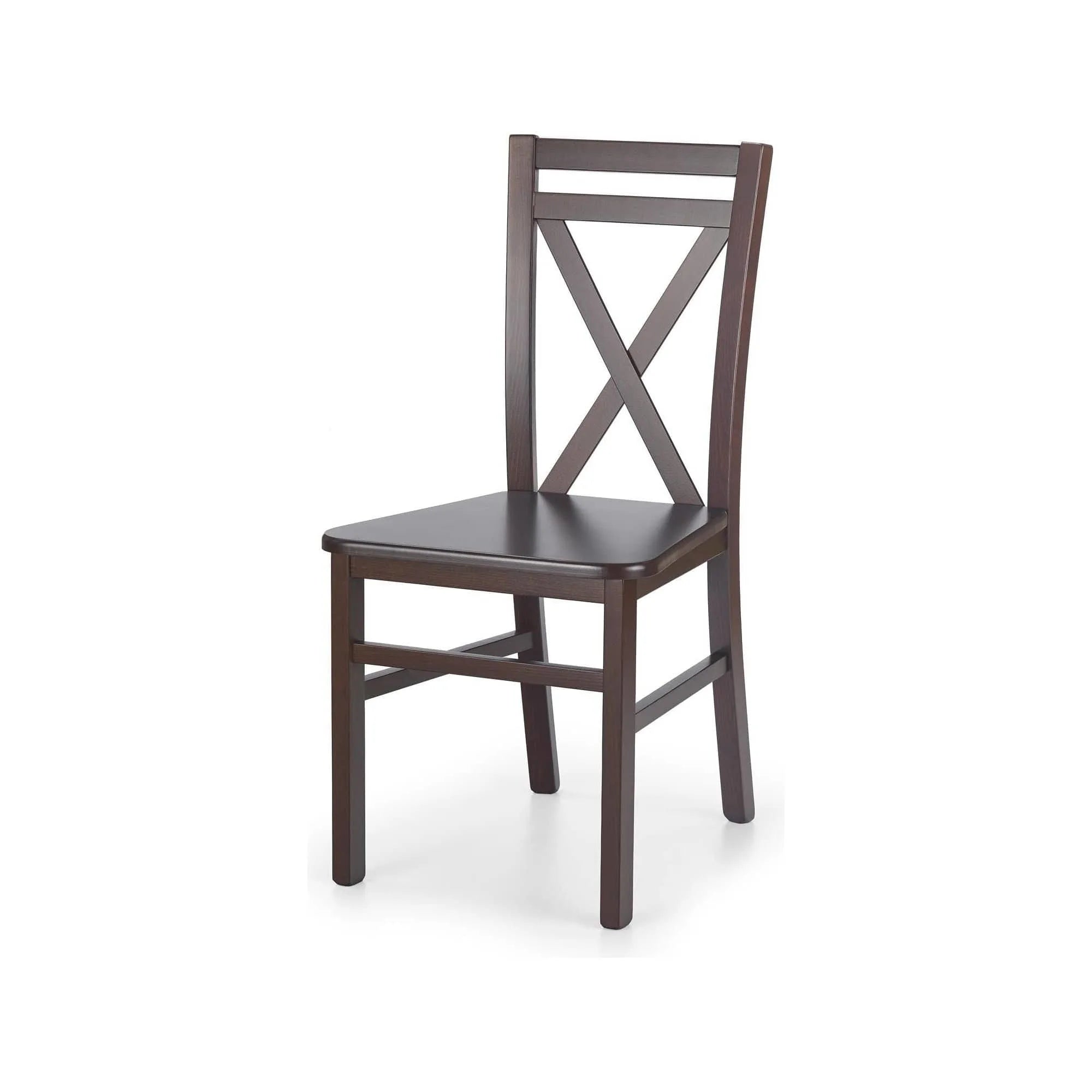 Scaun DARIUSZ 2, nuc inchis, lemn de fag, 45x43x90 cm