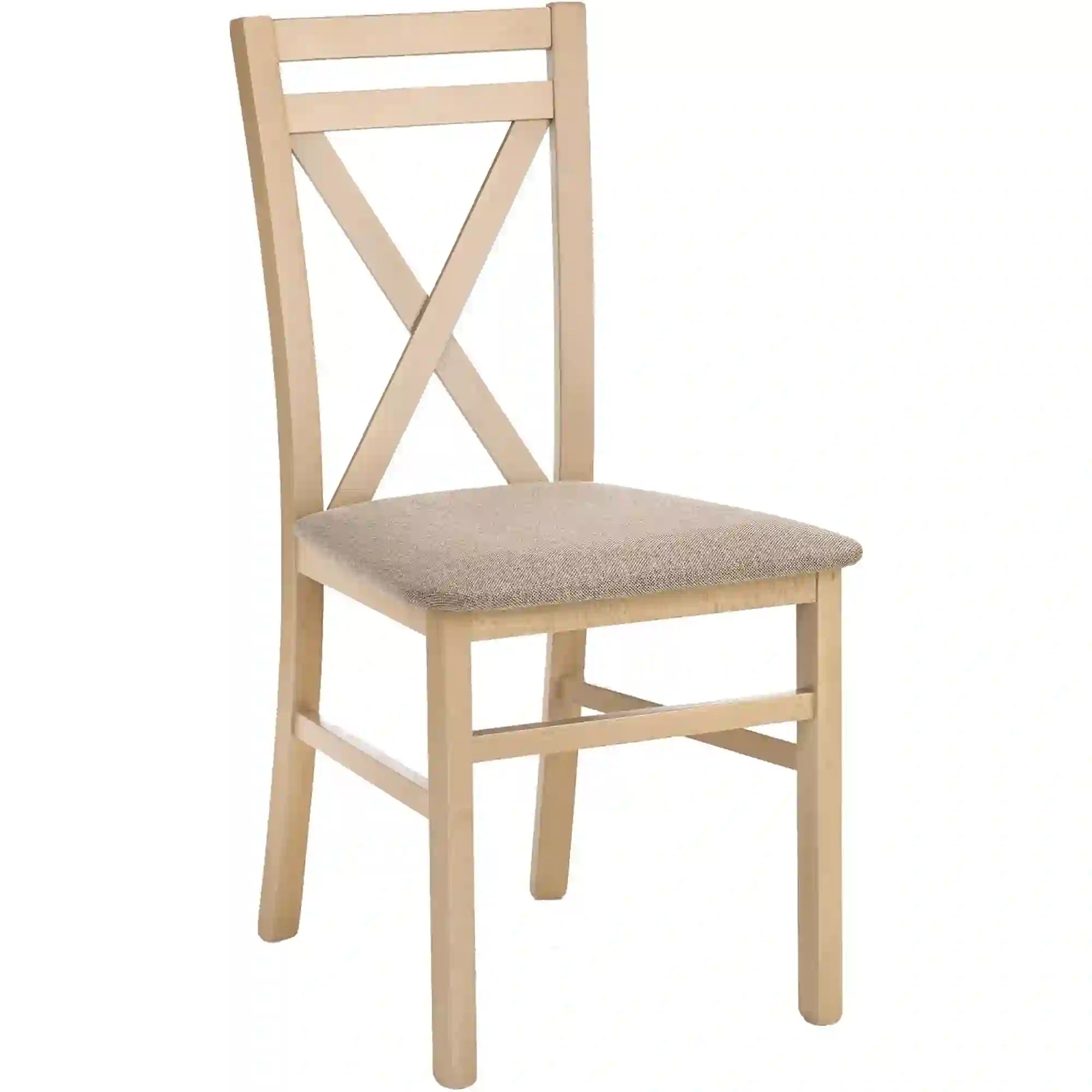 Scaun Dariusz, bej/stejar sonoma, stofa clasica/lemn, 45X43X90 cm