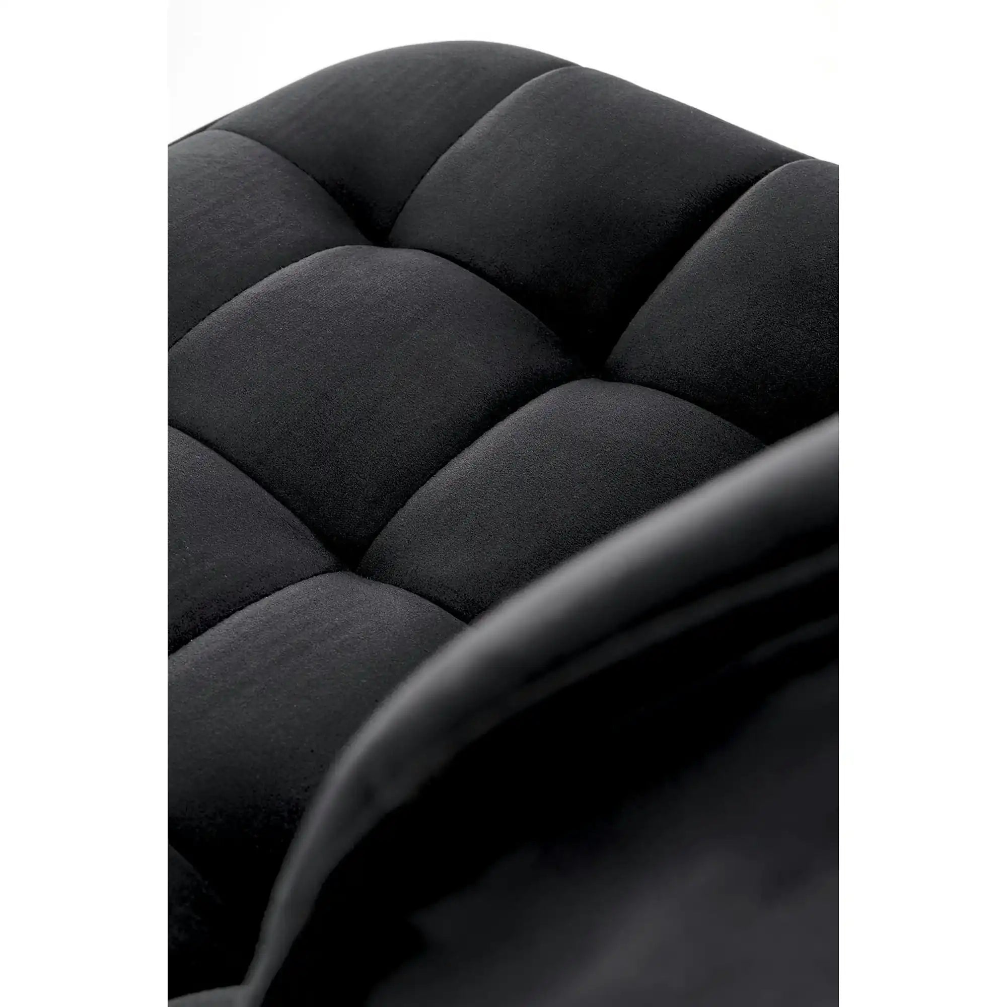 Scaun de bar auriu H120, stofa catifelata/otel, 43x44x84/106 cm