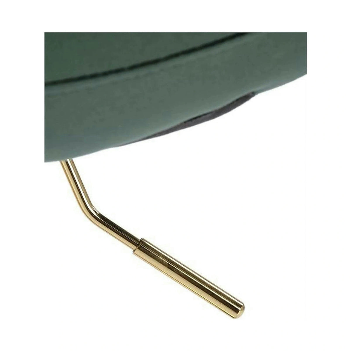Scaun de bar auriu/verde H120, stofa catifelata/otel, 43x44x84/106 cm