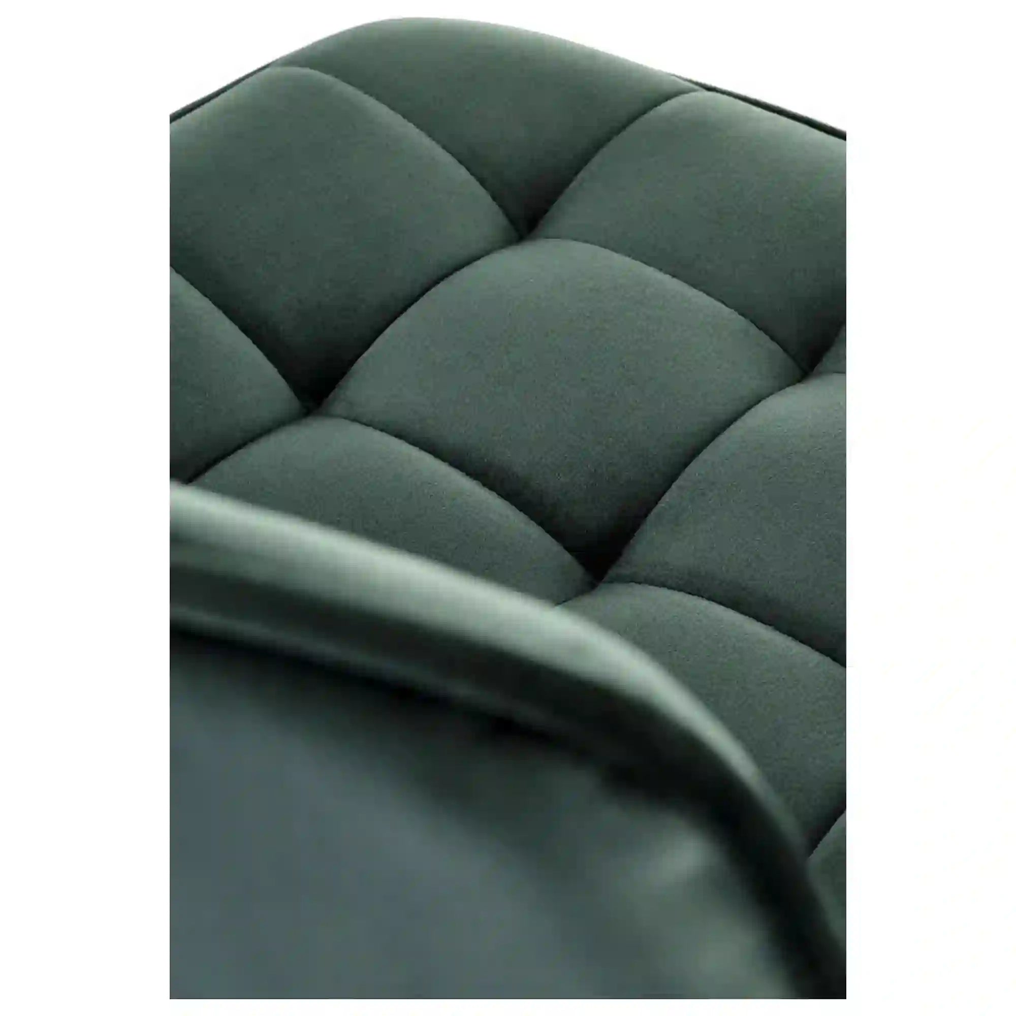 Scaun de bar H120, verde/auriu, stofa catifelata/otel, 43x44x84/106 cm