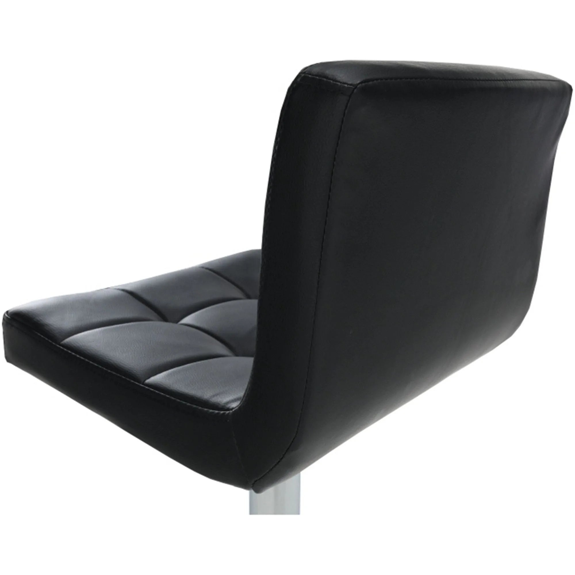 Scaun de bar KANDY NEW, negru/crom, piele ecologica/otel, 40x41x87/107 cm
