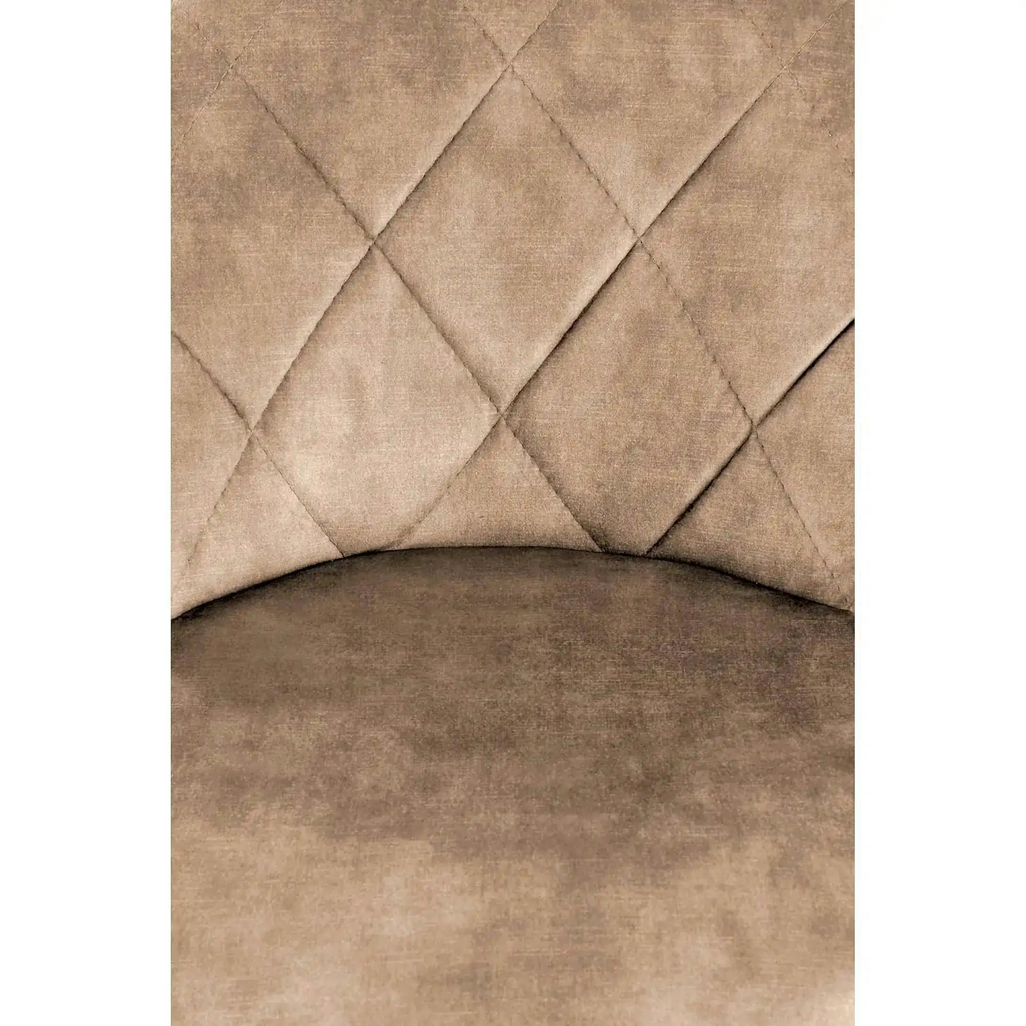 Scaun de bar rotativ H101, bej/negru, stofa catifelata/metal, 47x45x84/106 cm