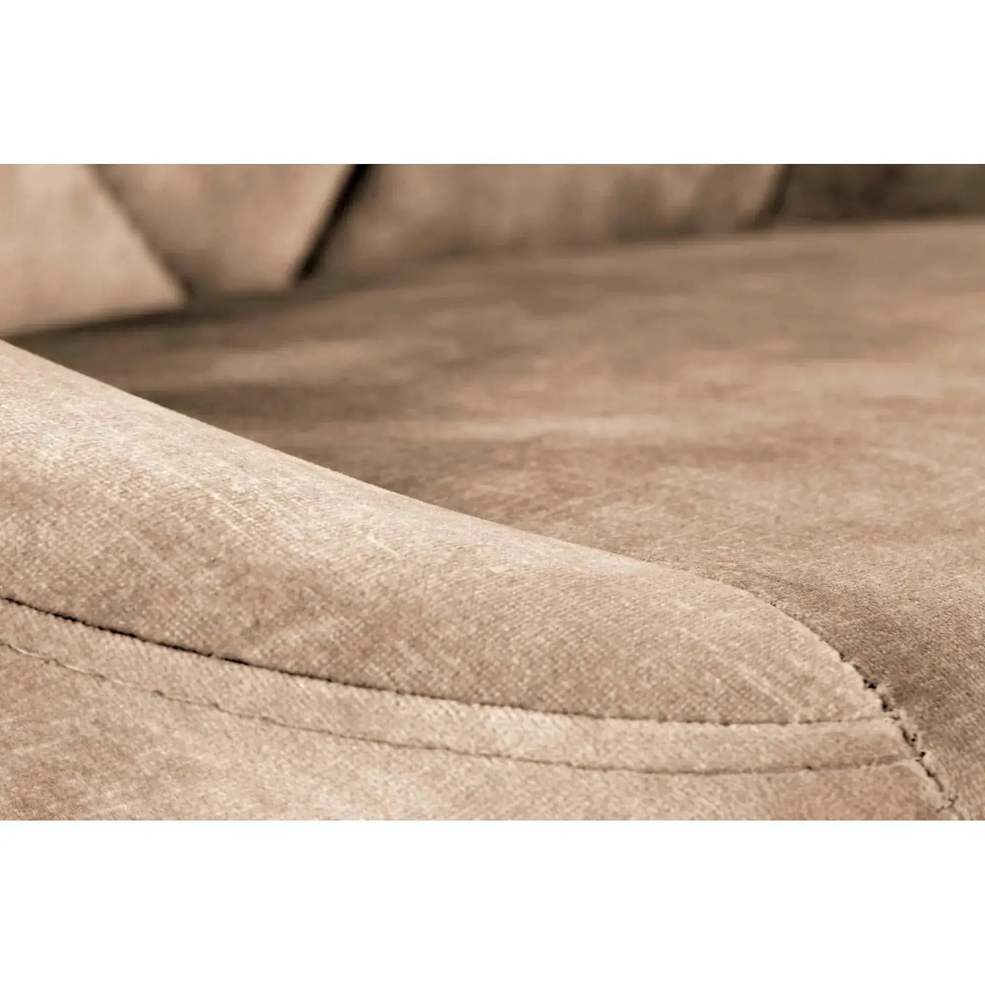 Scaun de bar rotativ H101, bej/negru, stofa catifelata/metal, 47x45x84/106 cm