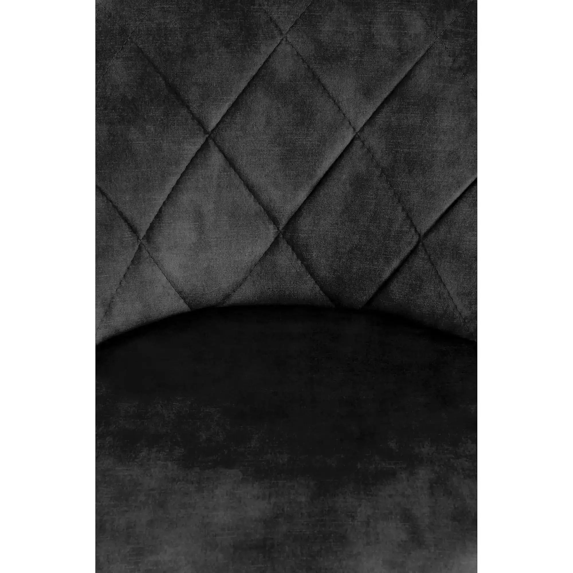 Scaun de bar rotativ H101, negru, stofa catifelata/otel, 47x45x84/106 cm