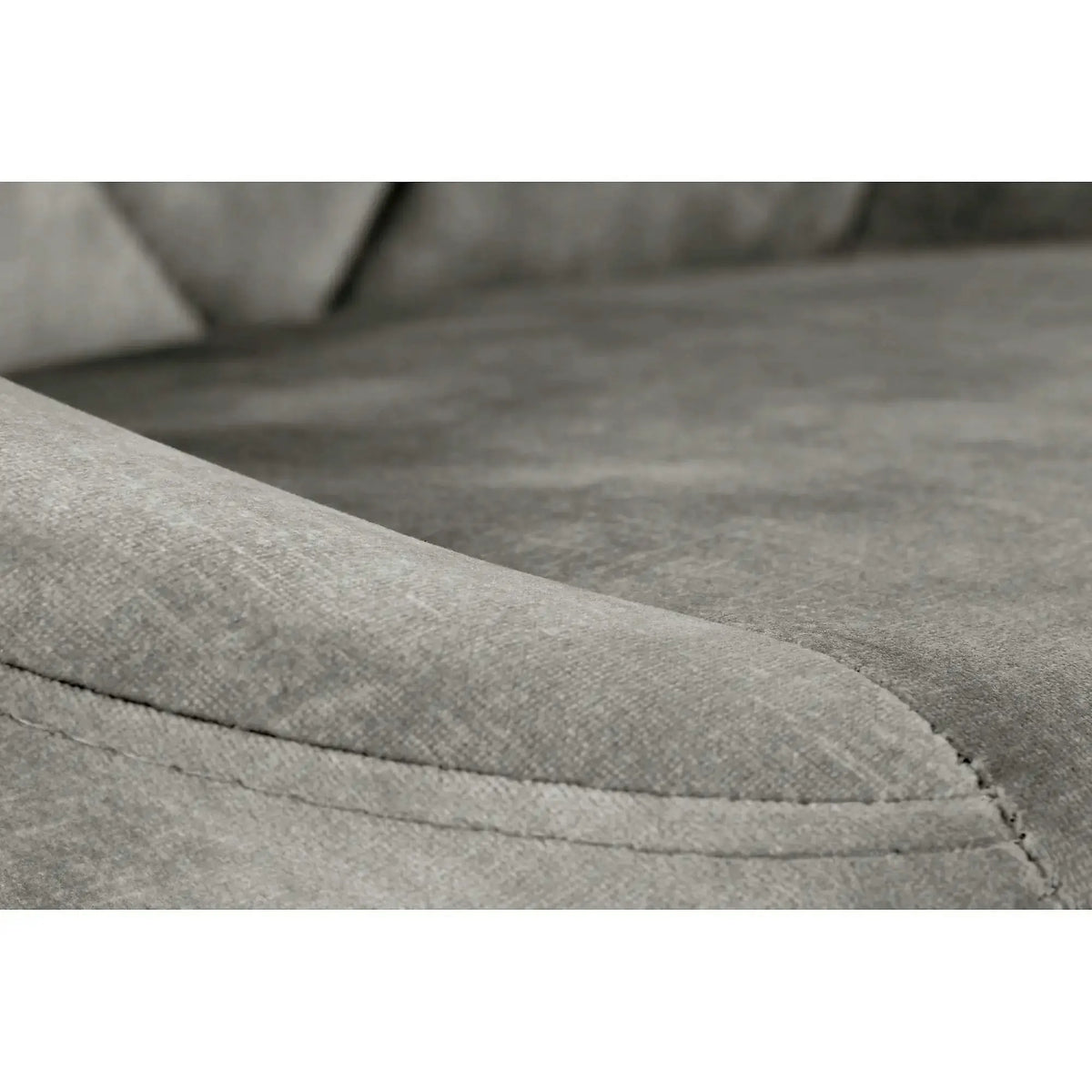 Scaun de bar rotativ H101, stofa catifelata gri - Bluvel 14, 47x45x106 cm