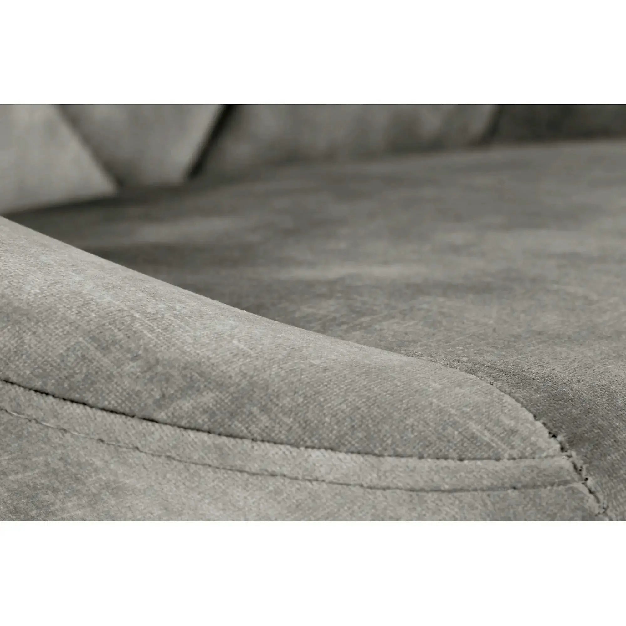 Scaun de bar rotativ H101, stofa catifelata gri - Bluvel 14, 47x45x106 cm