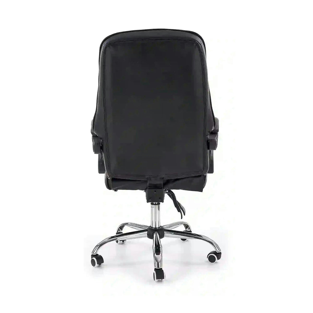 Scaun de birou ALVIN, negru, piele ecologica, 66x70x118/125 cm