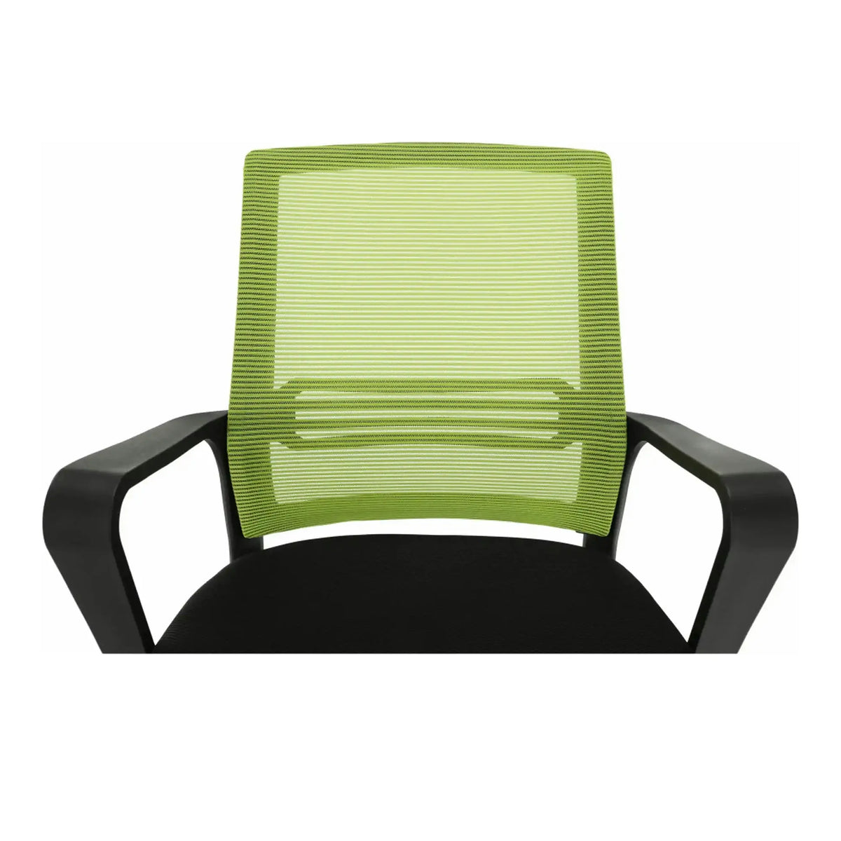 Scaun de birou APOLO, verde/negru, stofa/plasa/metal, 61x54x87/95 cm