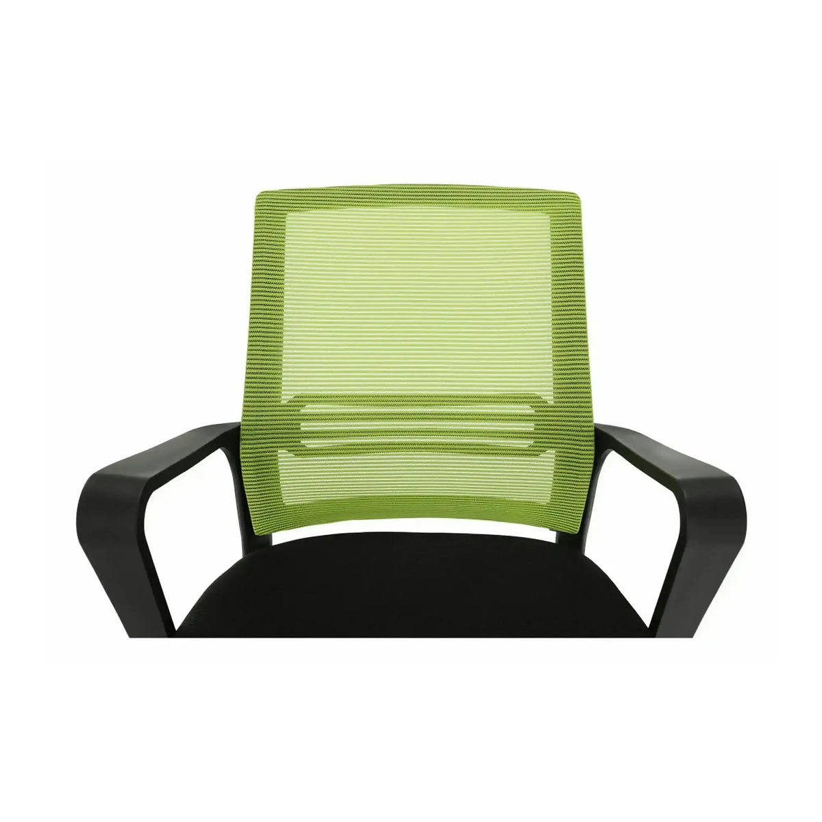 Scaun de birou APOLO, verde/negru, stofa/plasa/metal, 61x54x87/95 cm