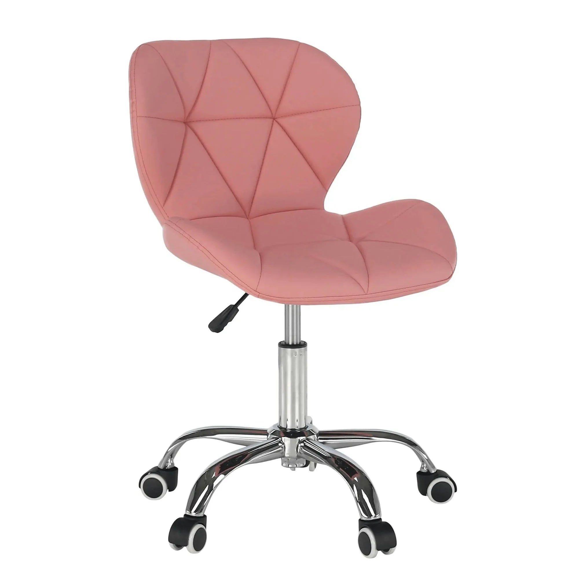 Scaun de birou ARGUS NEW, roz, piele ecologica, 47x56x73/84 cm