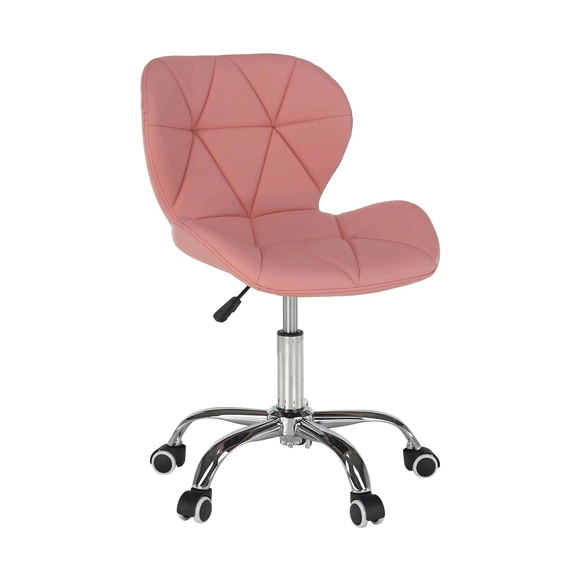 Scaun de birou ARGUS NEW, roz, piele ecologica, 47x56x73/84 cm