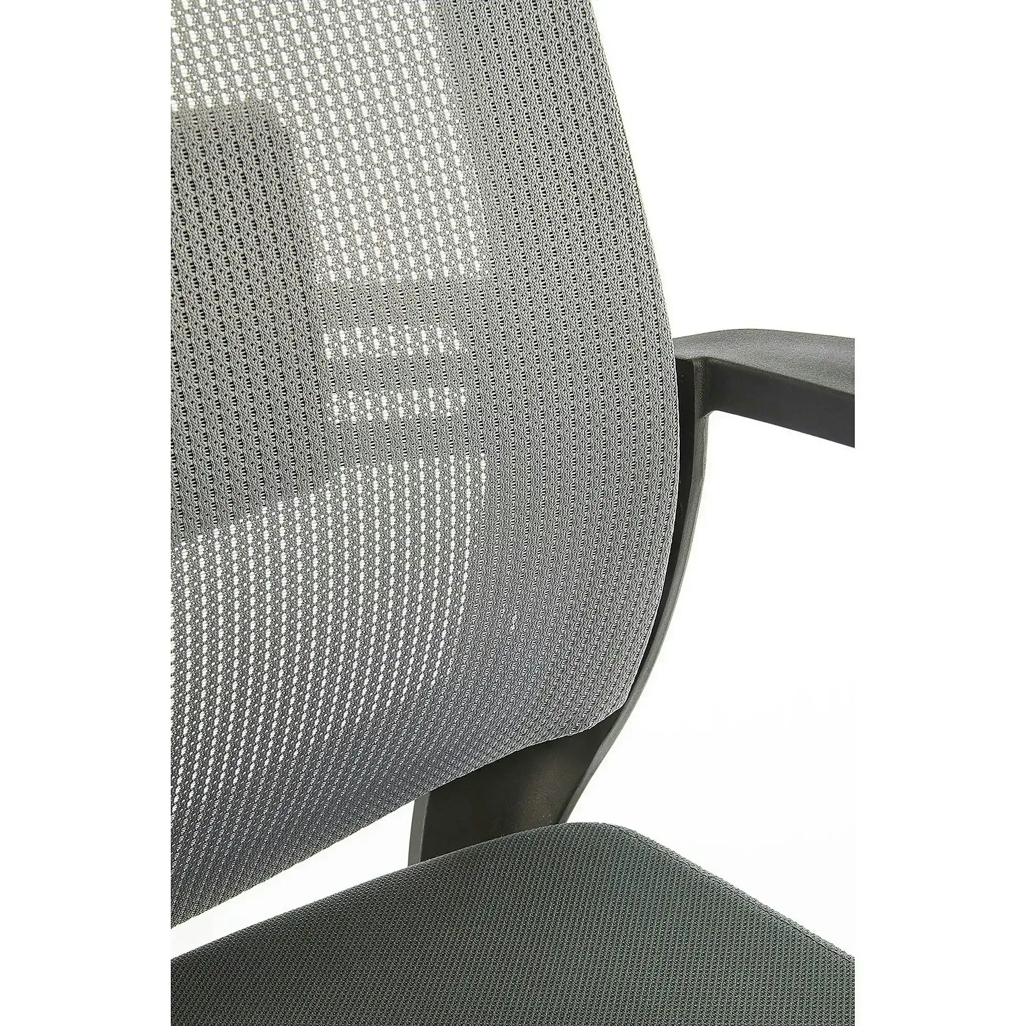 Scaun de birou ARSEN, gri/negru, stofa/plasa, 62x65x113/124 cm