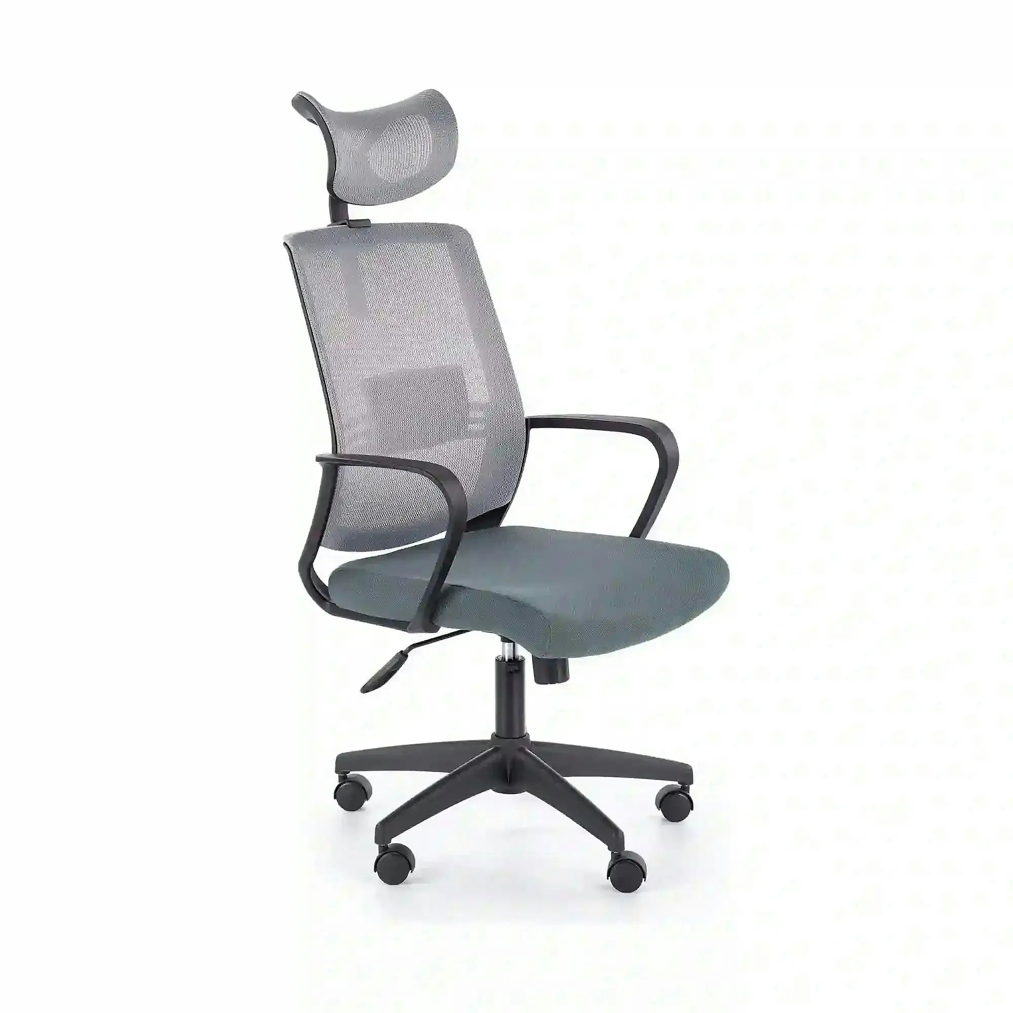 Scaun de birou ARSEN, gri/negru, stofa/plasa, 62x65x113/124 cm