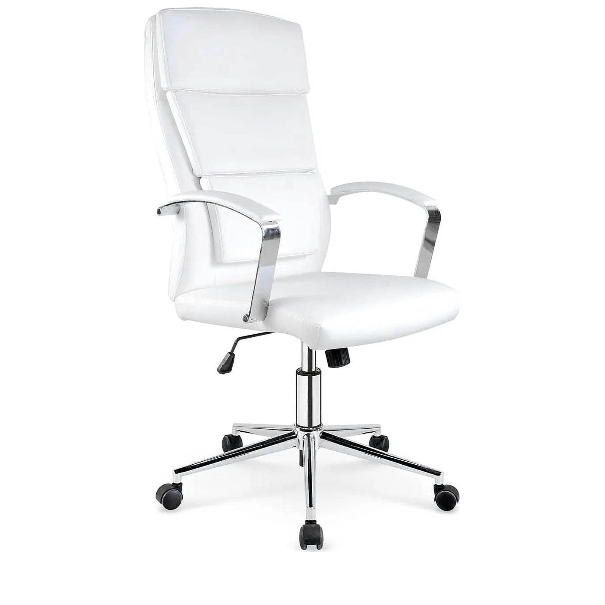 Scaun de birou AURELIUS, alb, piele ecologica, 65x67x110/120 cm