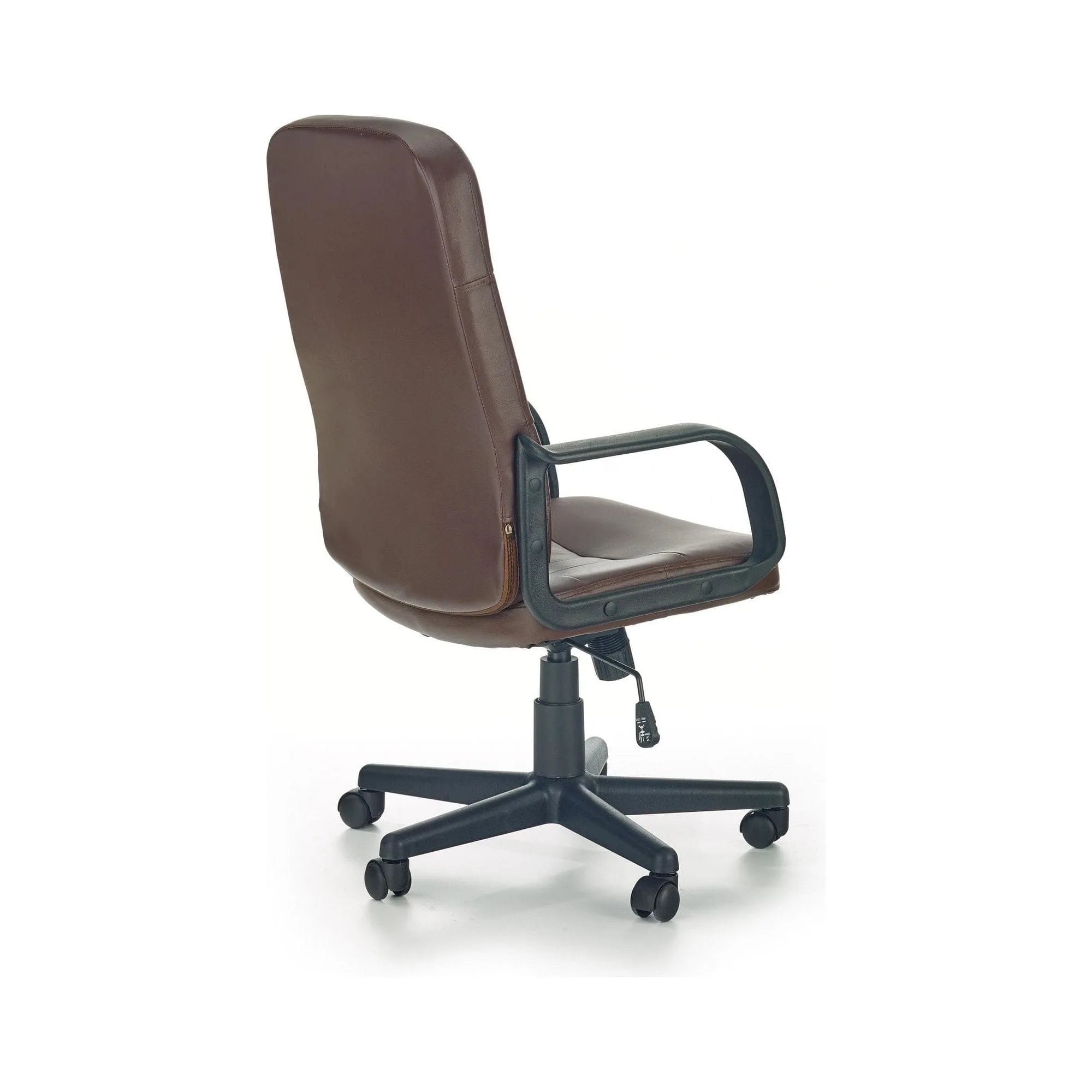 Scaun de birou DENZEL, maro inchis, piele ecologica, 58x60x100/110 cm