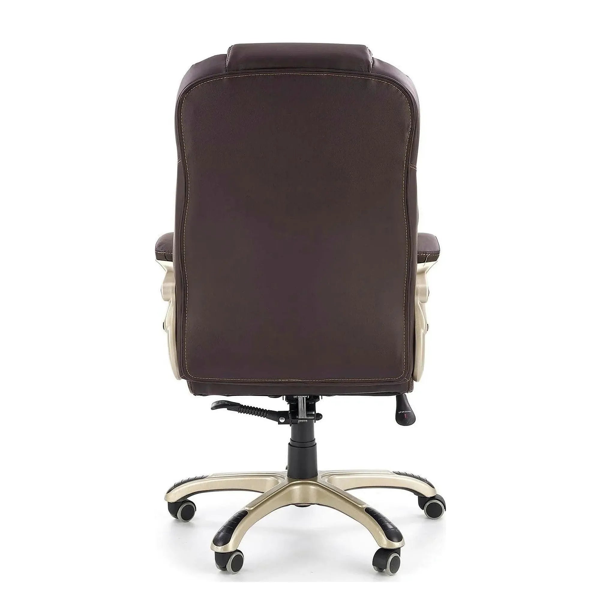 Scaun de birou DESMOND, maro inchis, piele ecologica, 67x70x112/119 cm