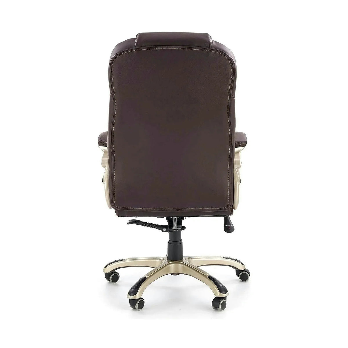 Scaun de birou DESMOND, maro inchis, piele ecologica, 67x70x112/119 cm