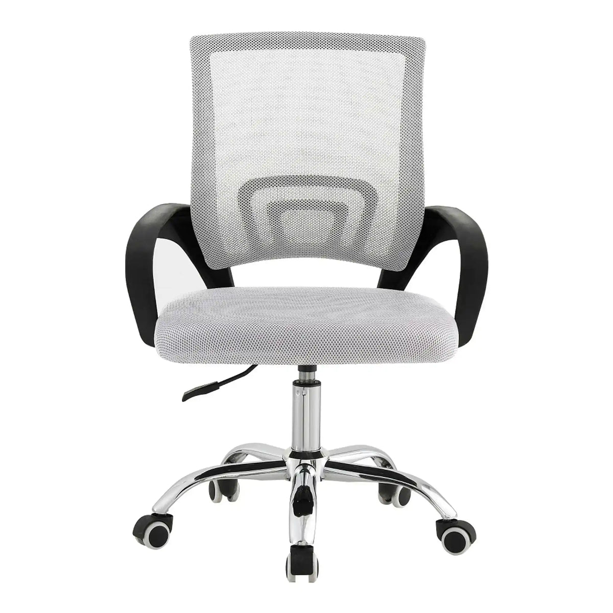 Scaun de birou DEX 4 NEW, gri/negru, material textil/plasă, 57x55x86-94 cm