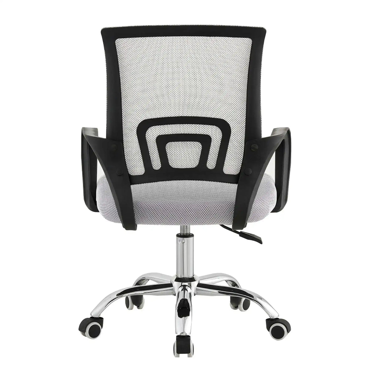 Scaun de birou DEX 4 NEW, gri/negru, material textil/plasă, 57x55x86-94 cm