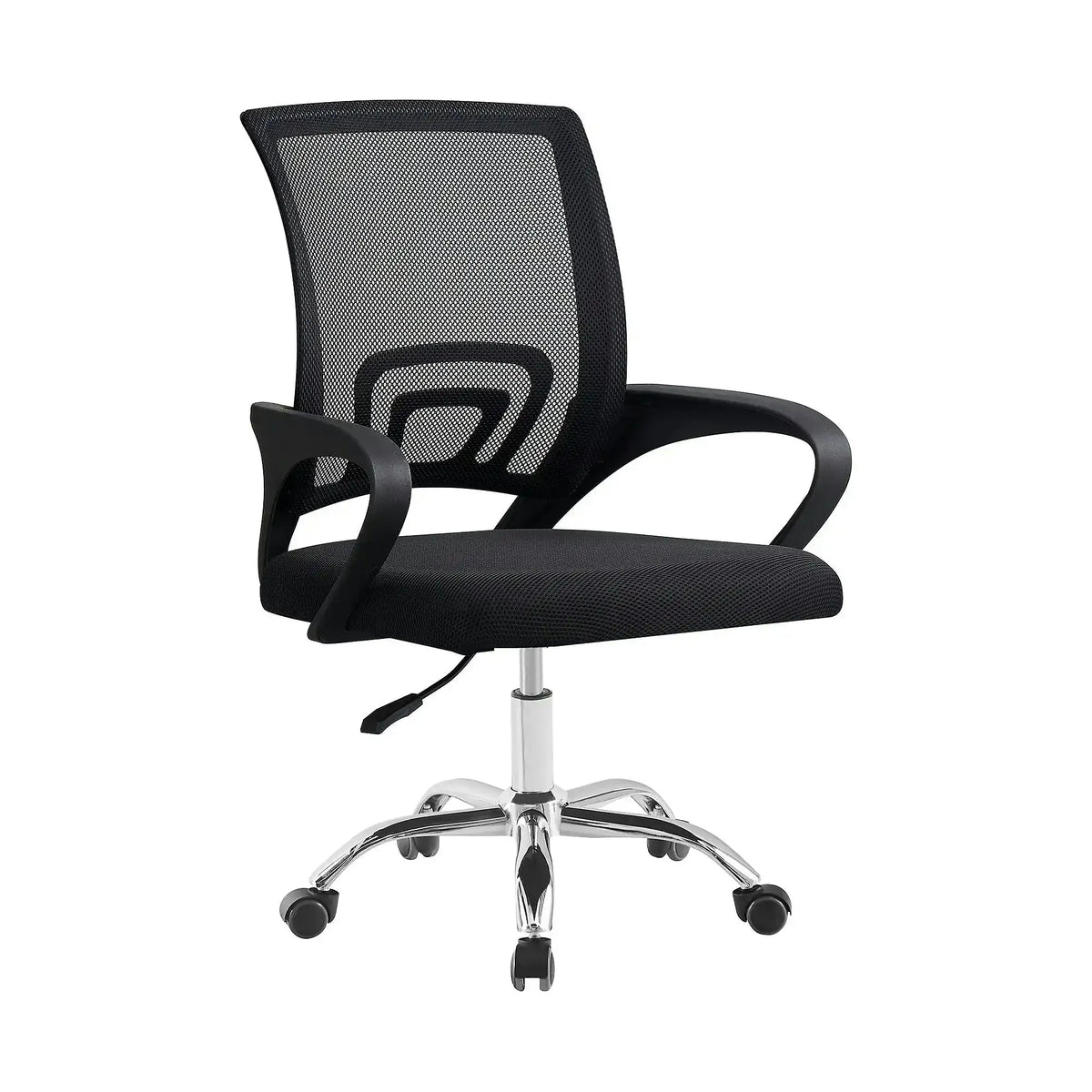 Scaun de birou DEX 4 NEW, negru, material textil/plasă, 57x55x86-94 cm