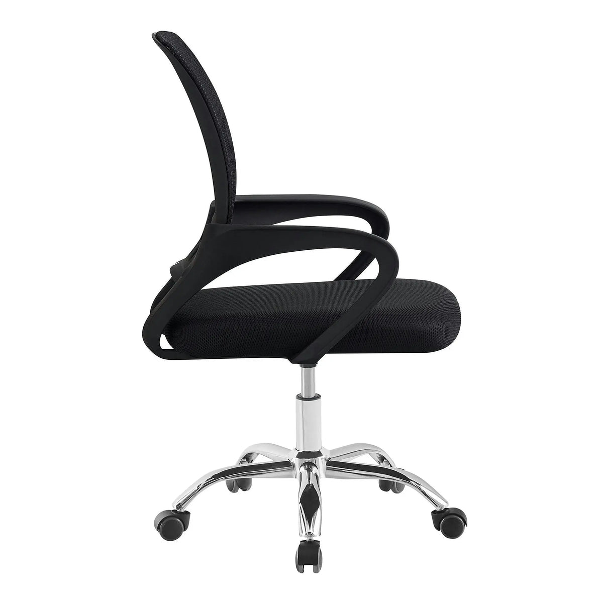 Scaun de birou DEX 4 NEW, negru, material textil/plasă, 57x55x86-94 cm