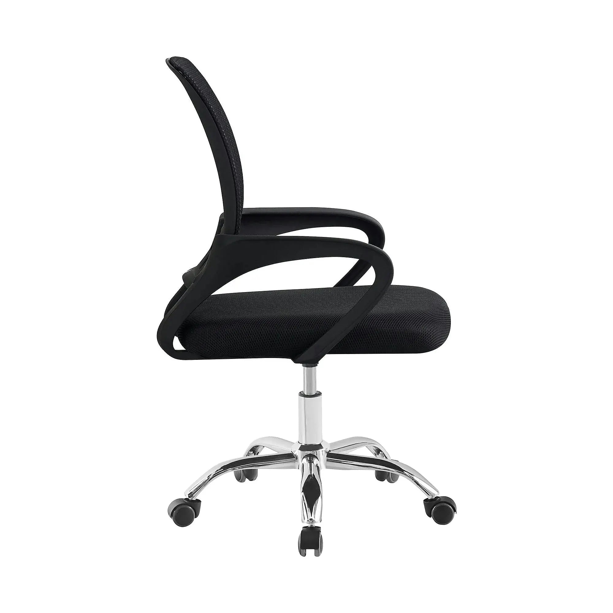 Scaun de birou DEX 4 NEW, negru, material textil/plasă, 57x55x86-94 cm