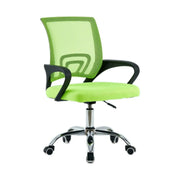 Scaun de birou DEX 4 NEW, verde/negru, material textil/plasă, 57x55x86-94 cm